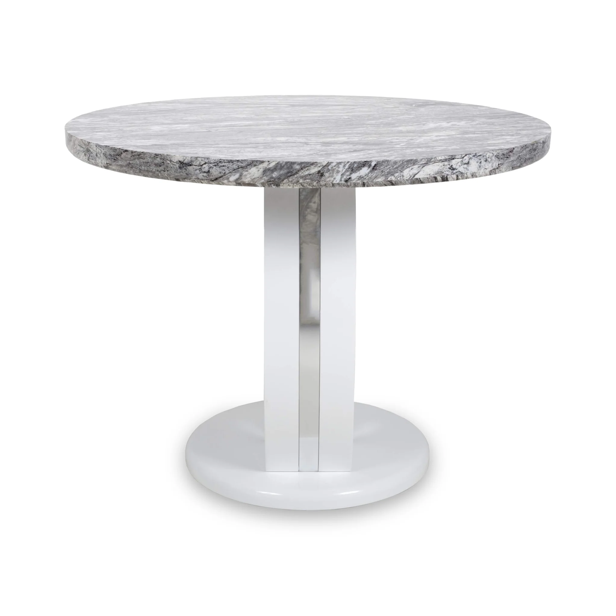 Pendeen 100cm Faux Marble Top Round Dining Table - Image 5