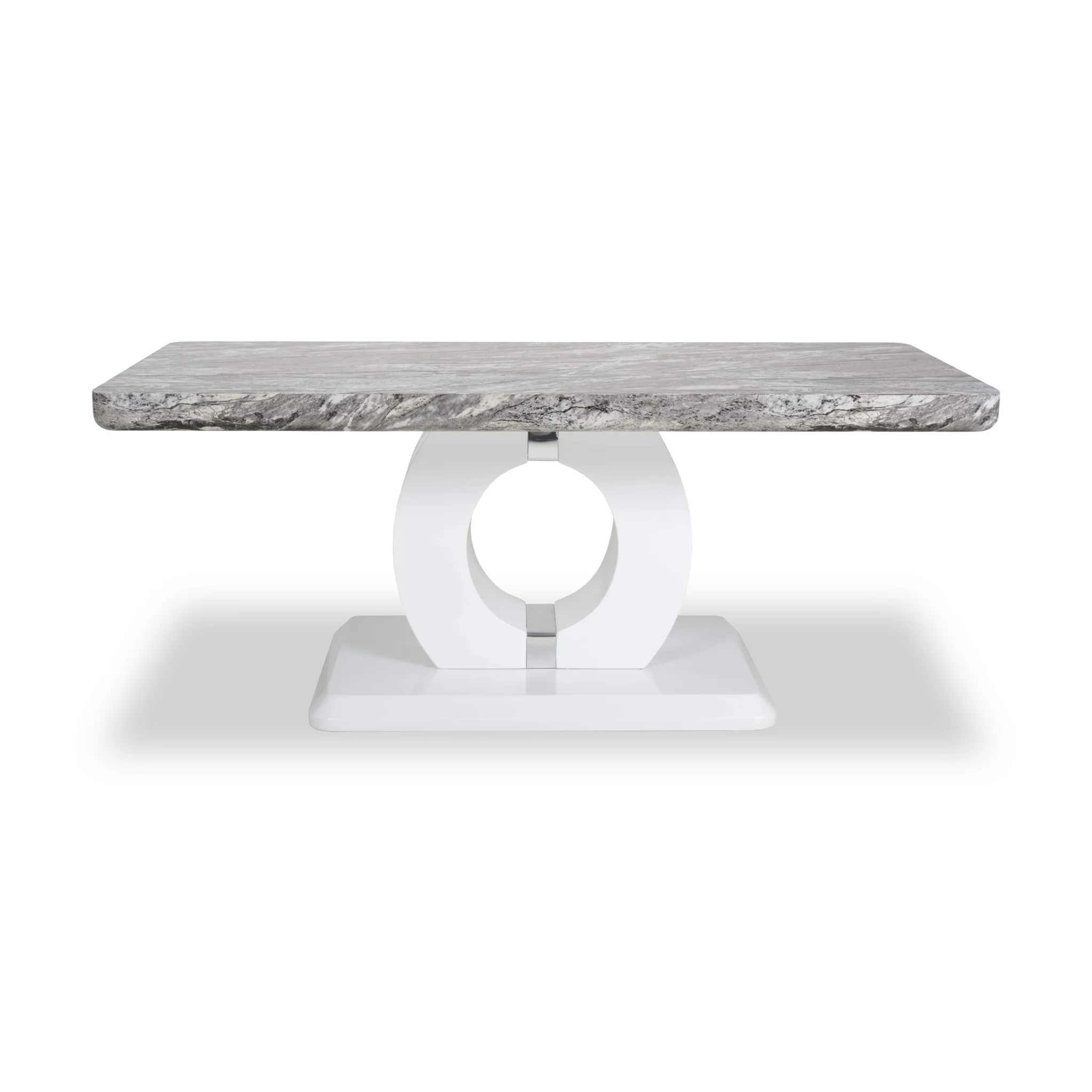 Pendeen 110cm Faux Marble Top Coffee Table - Image 2