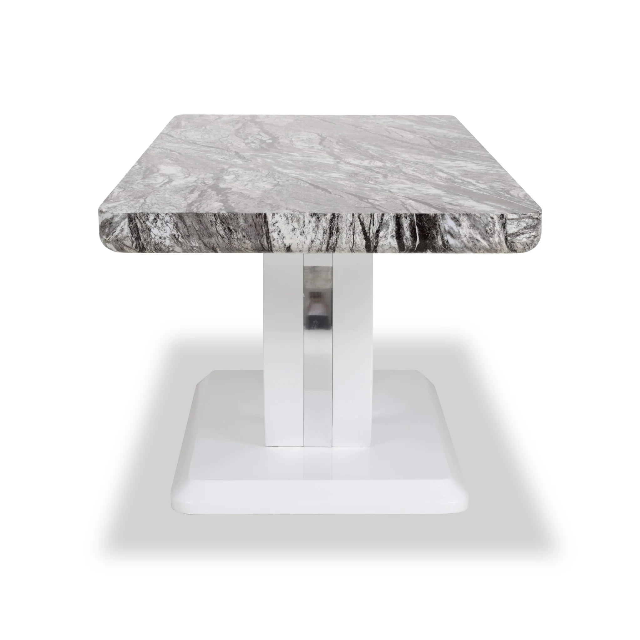 Pendeen 110cm Faux Marble Top Coffee Table - Image 4