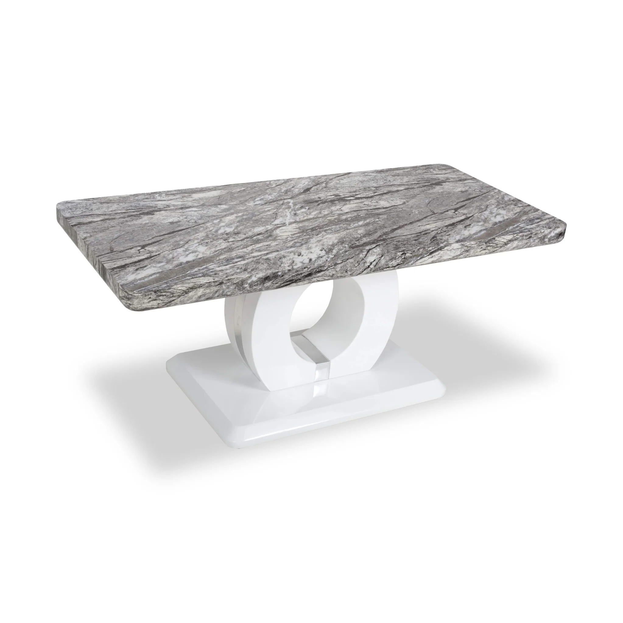 Pendeen 110cm Faux Marble Top Coffee Table - Image 5