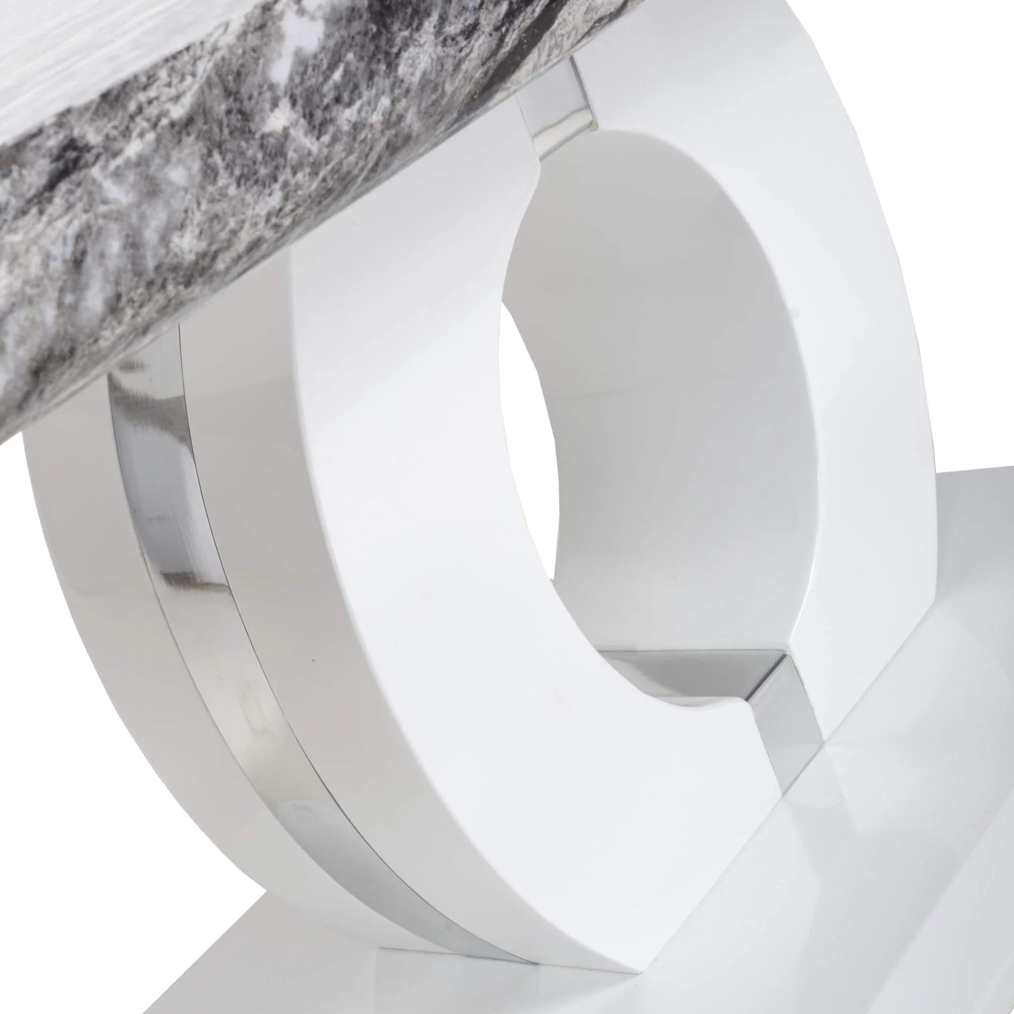 Pendeen 110cm Faux Marble Top Coffee Table - Image 6