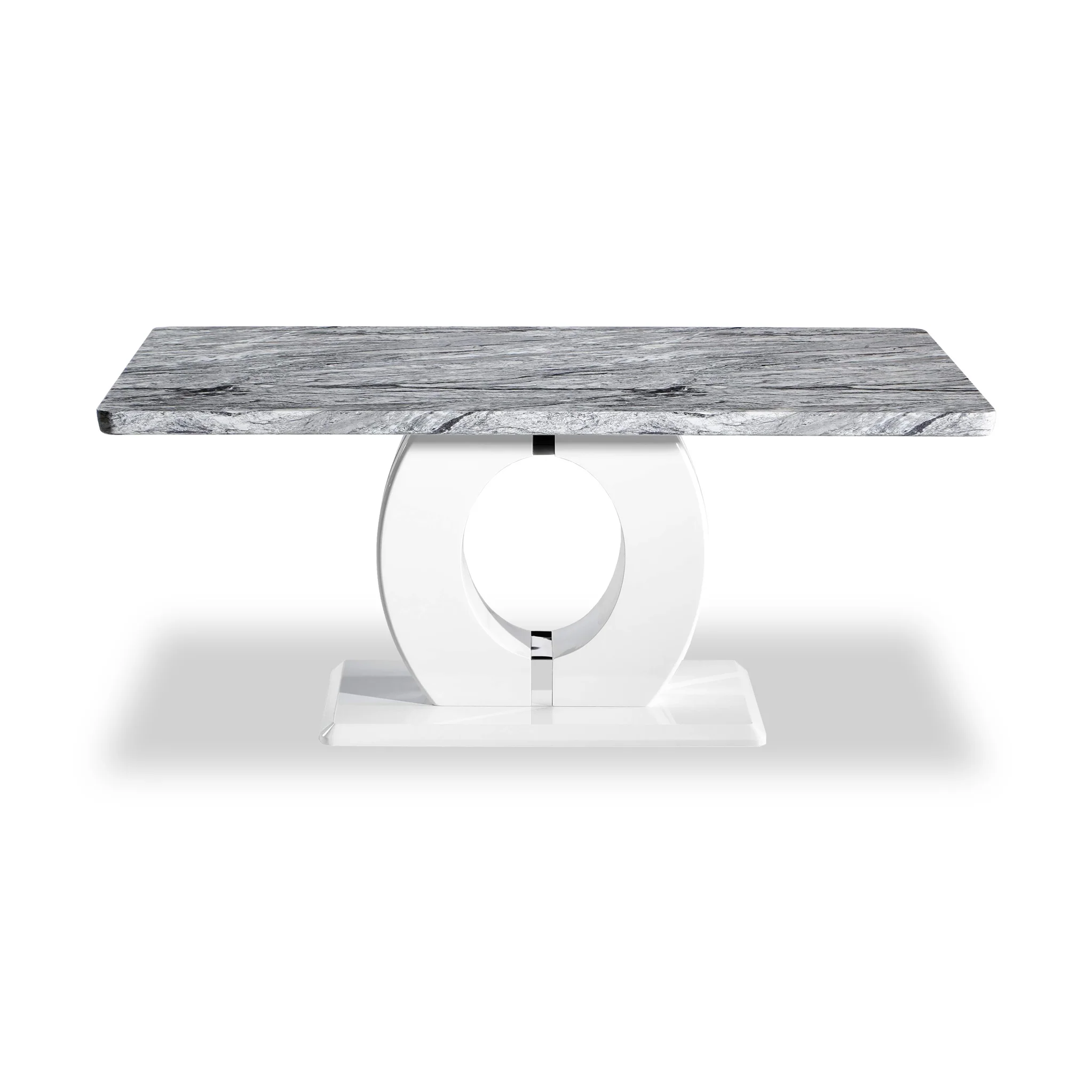 Pendeen 150cm Faux Marble Top Dining Table - Image 3