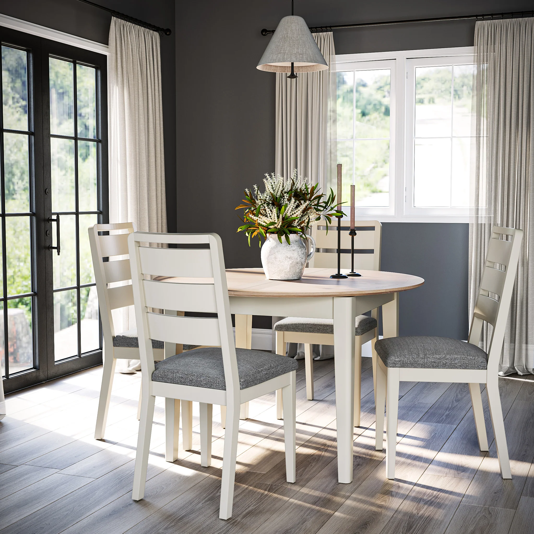 Penrose Extending Round Dining Table - Image 2