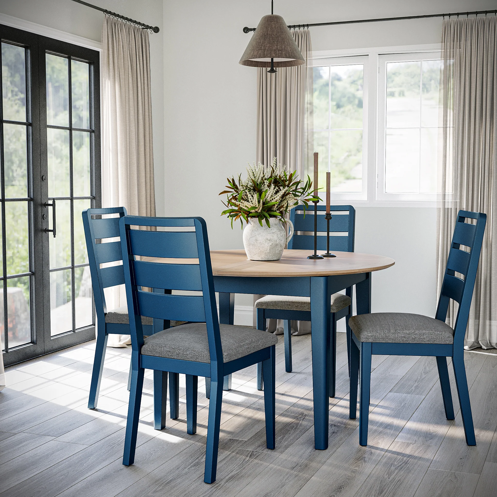 Penrose Extending Round Dining Table - Image 5