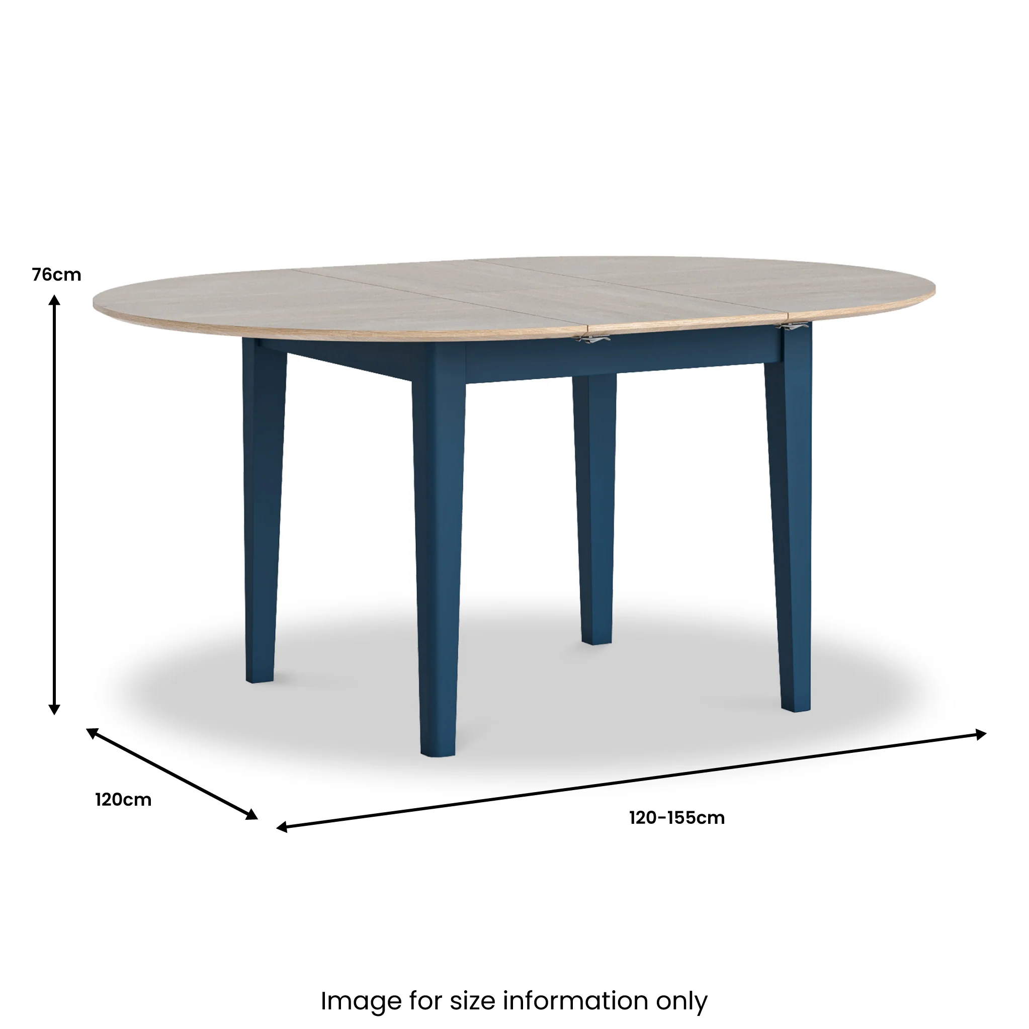 Penrose Extending Round Dining Table - Image 7