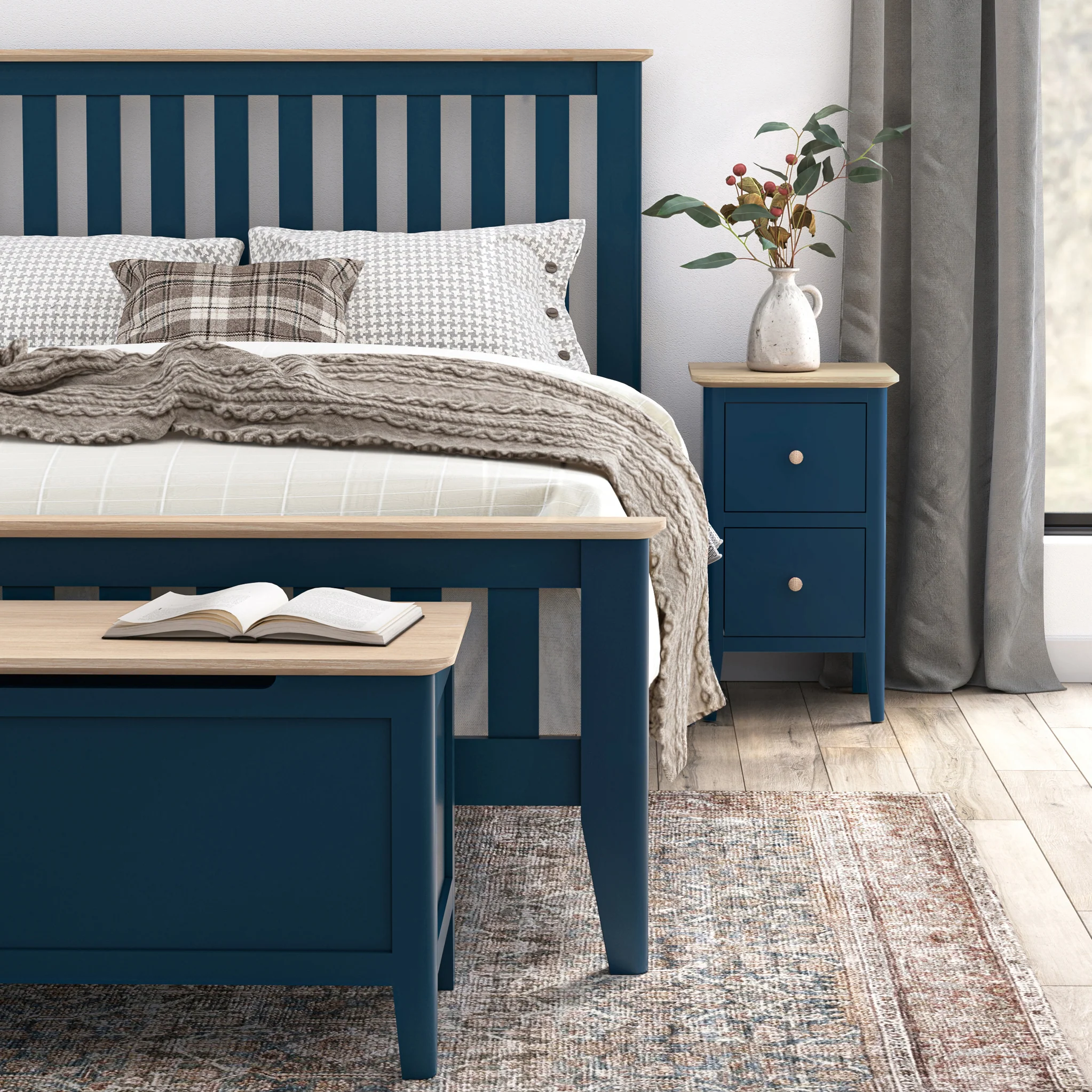 Penrose Narrow Bedside Table - Image 14