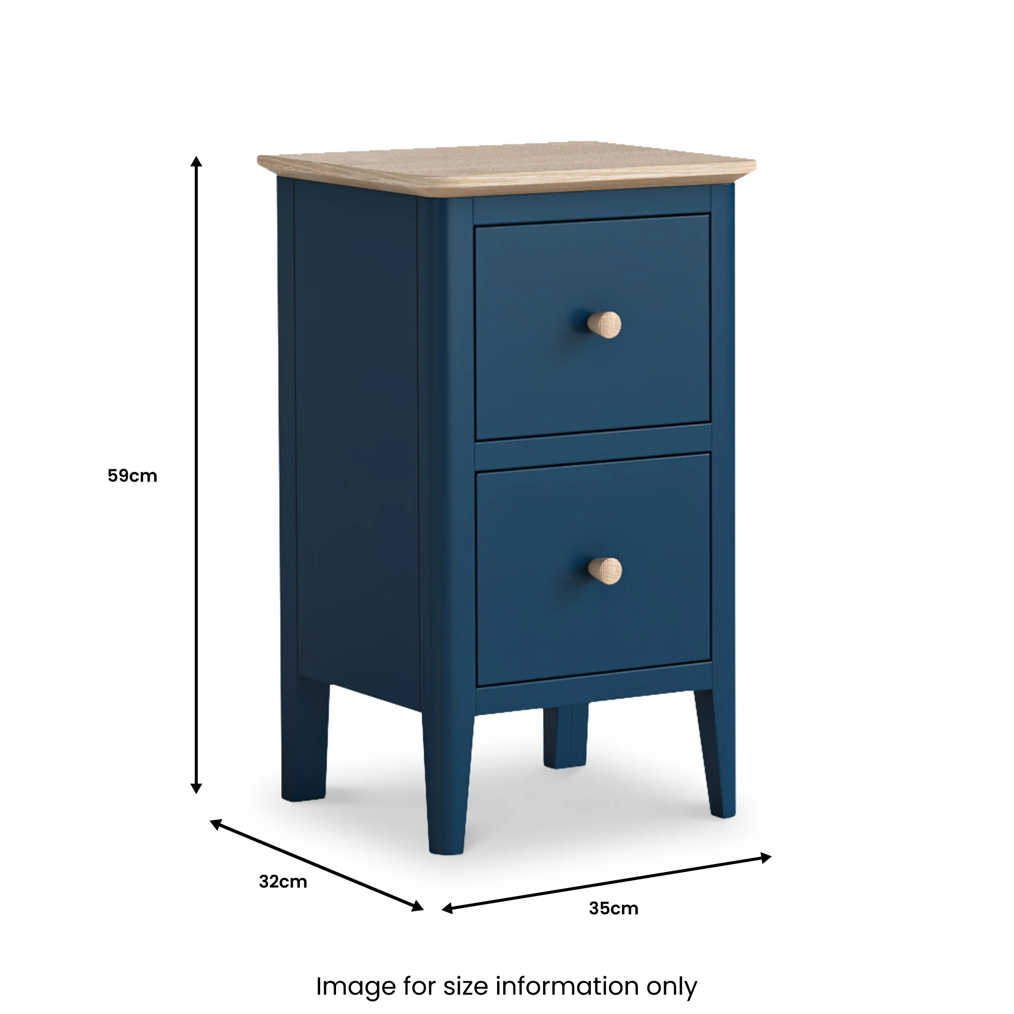 Penrose Narrow Bedside Table - Image 21