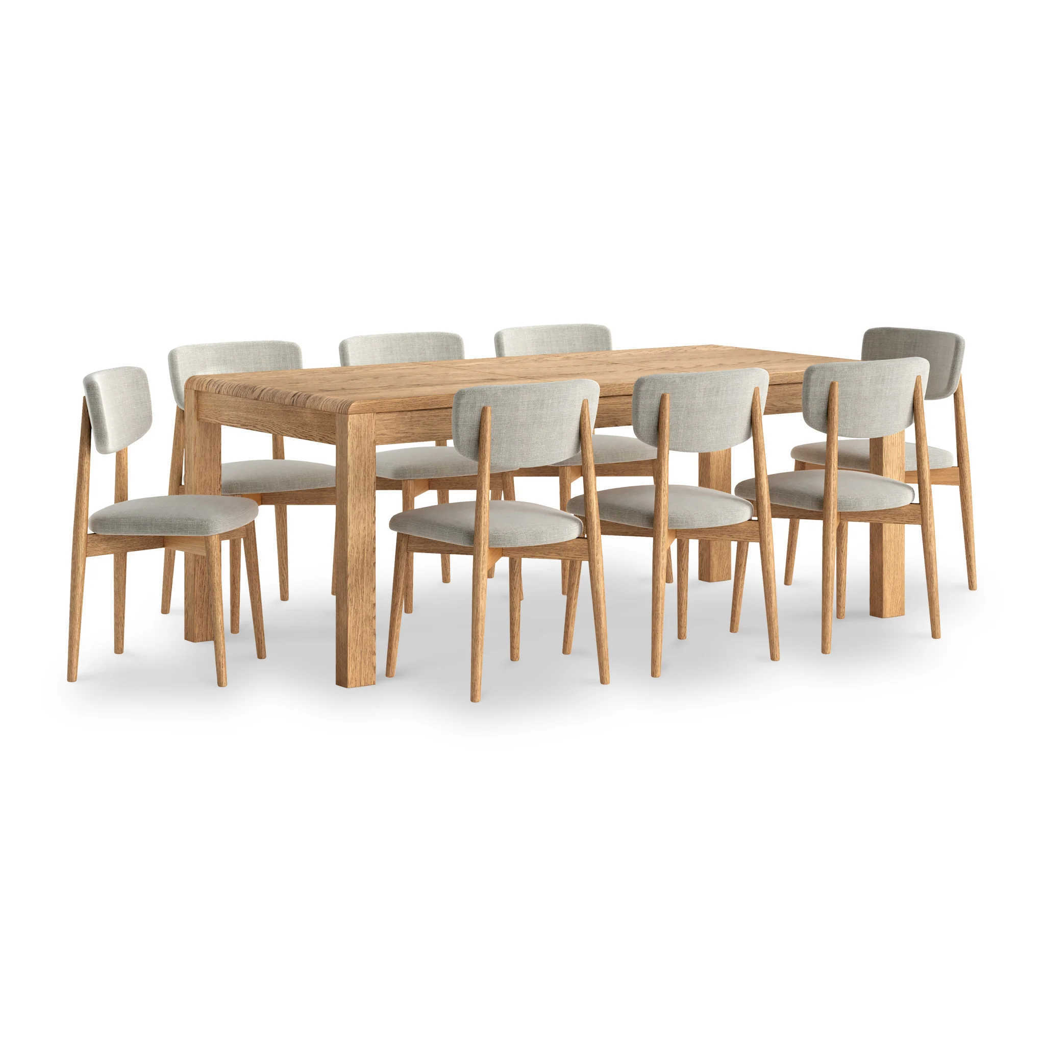 Penryn Oak 150cm-200cm Extending Dining Table - Image 3