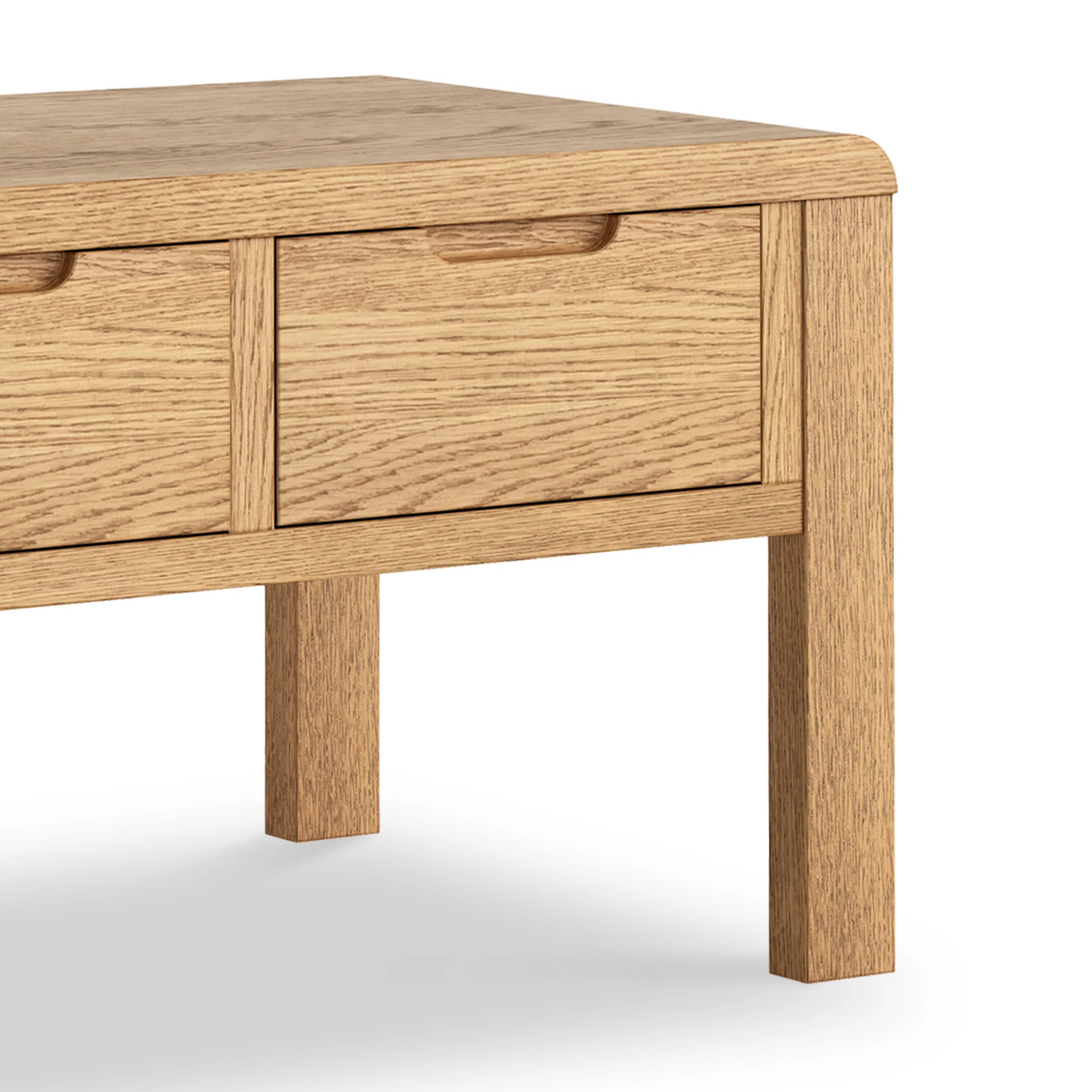 Penryn Oak 2 Drawer Coffee Table - Image 3