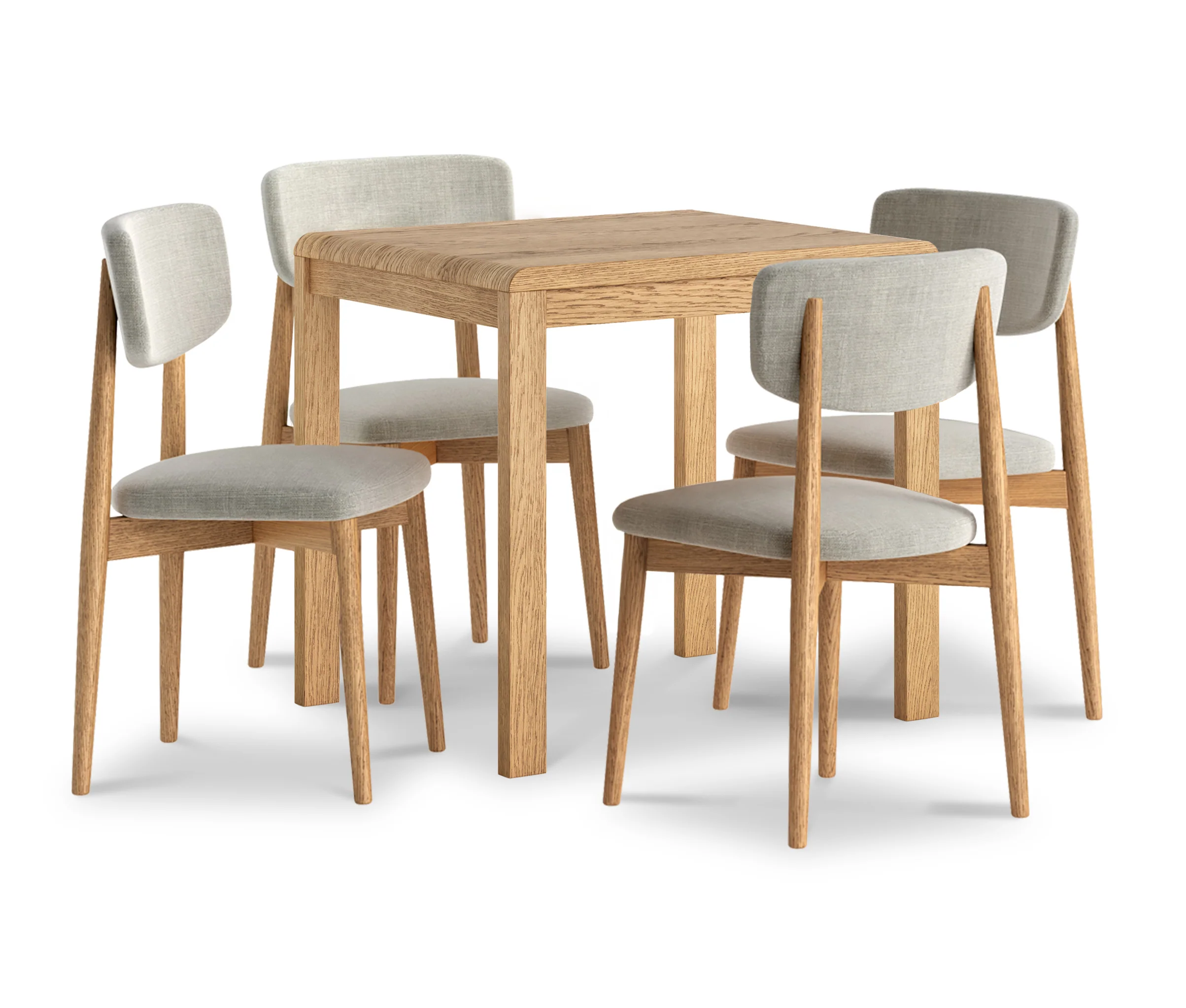Penryn Oak 80cm Bistro Dining Table - Image 3