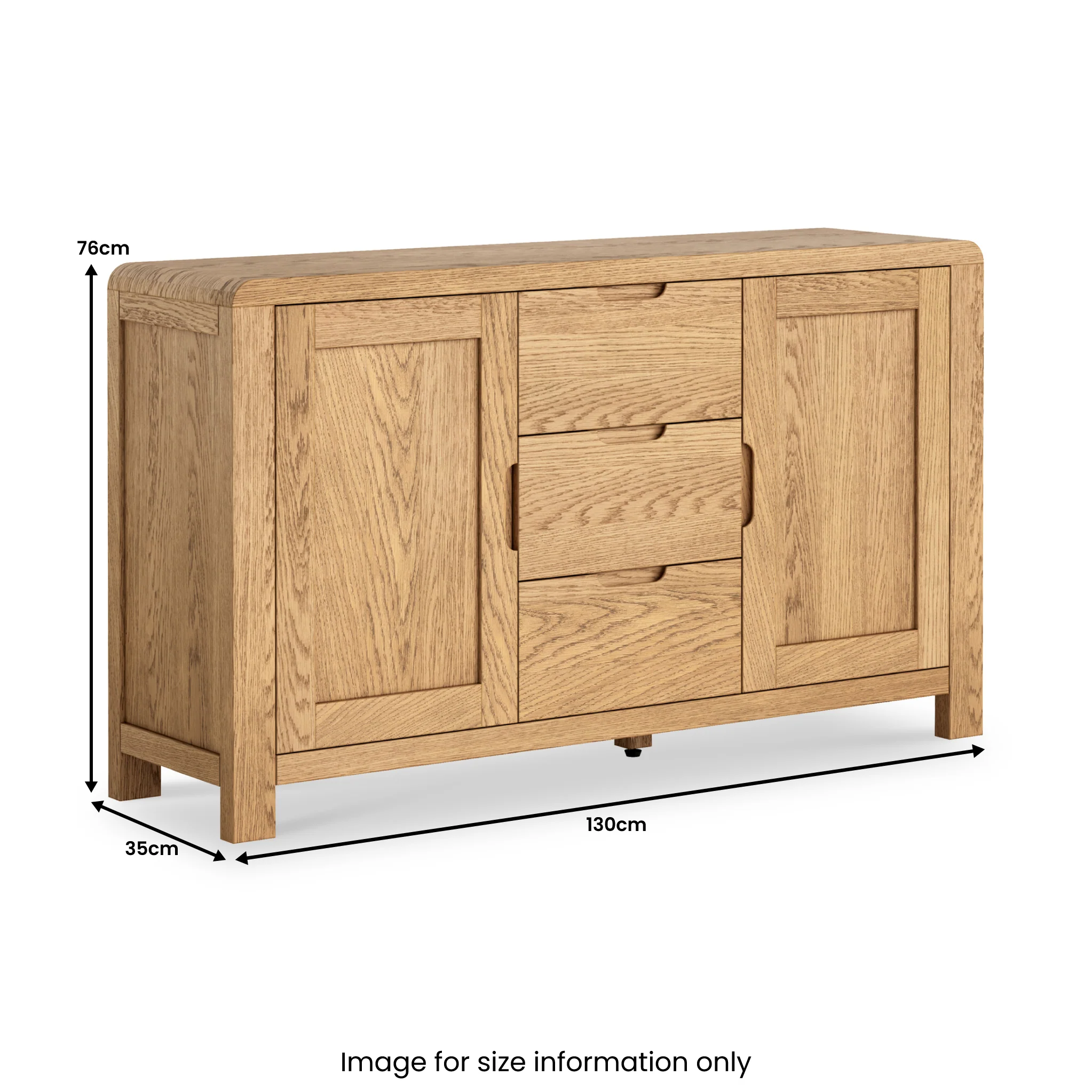Penryn Oak Large Sideboard - Image 4