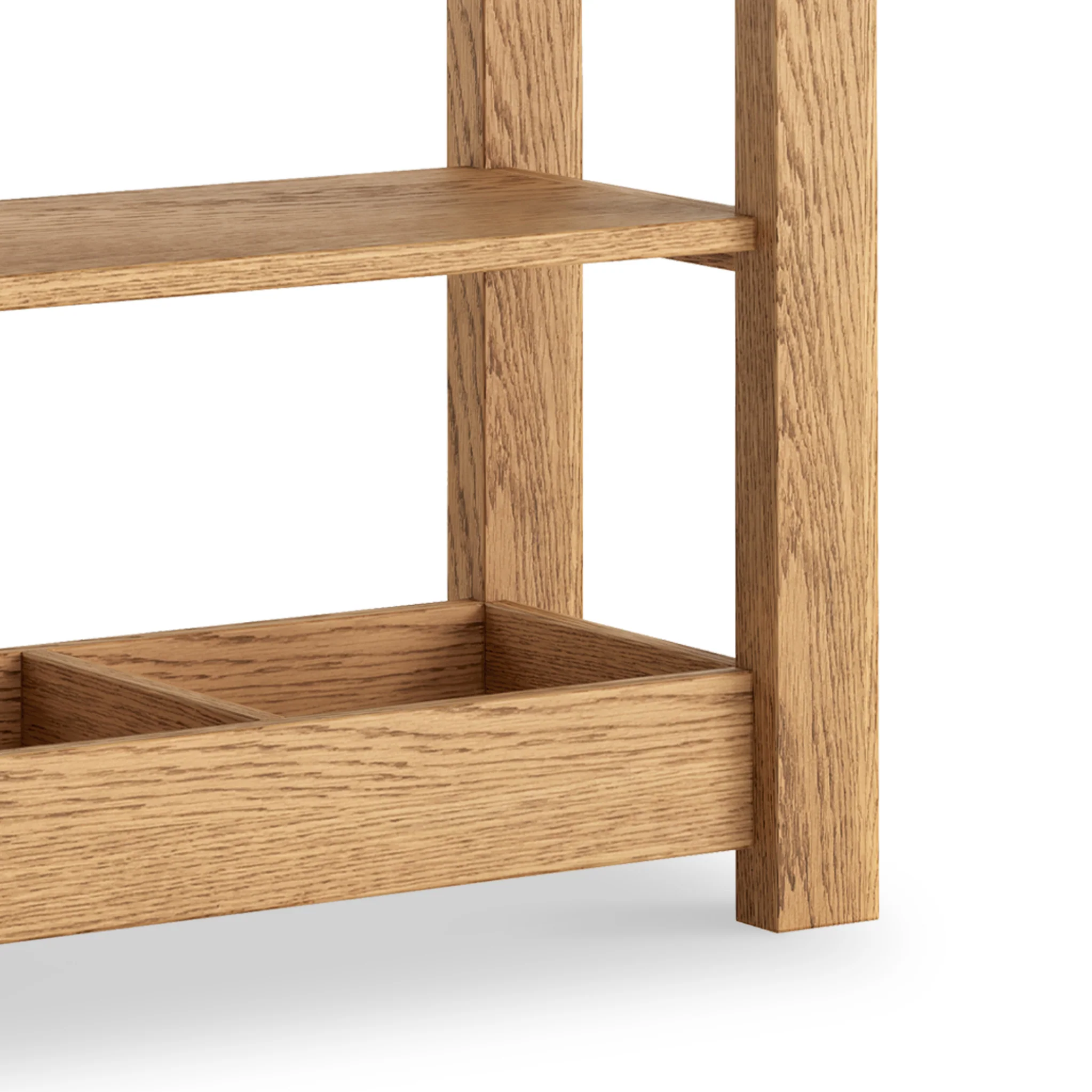 Penryn Oak Slim Sofa Side Table - Image 3