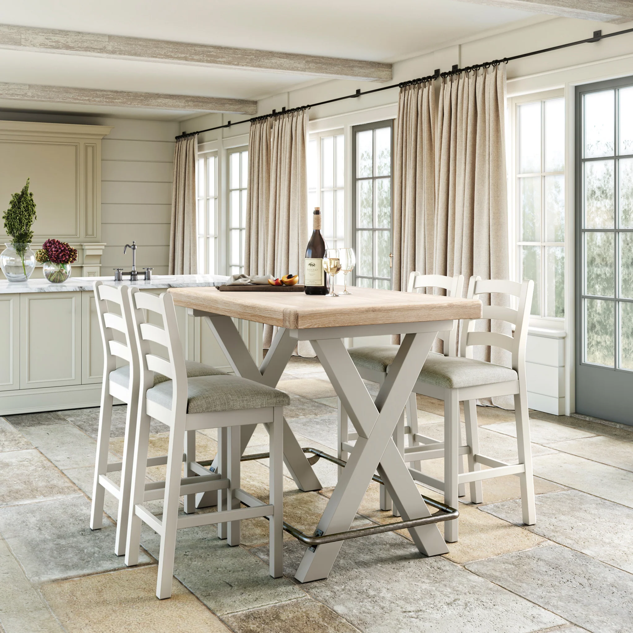 Penzance 130cm Bar Table - Image 2