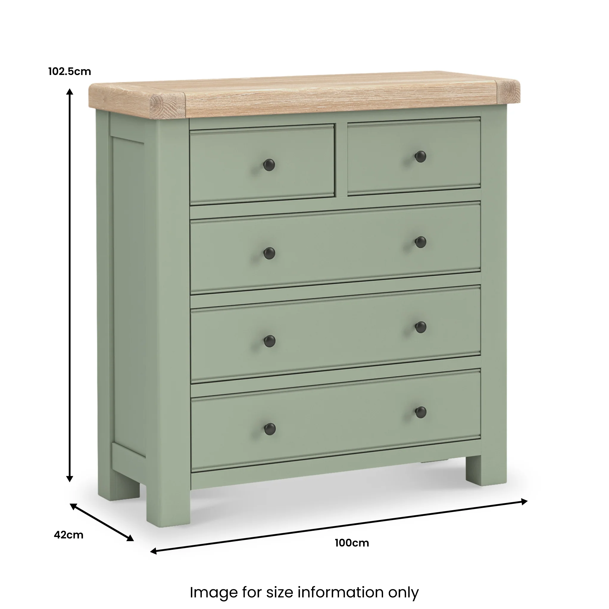 Penzance 2 Over 3 Chest of Drawers - Image 5