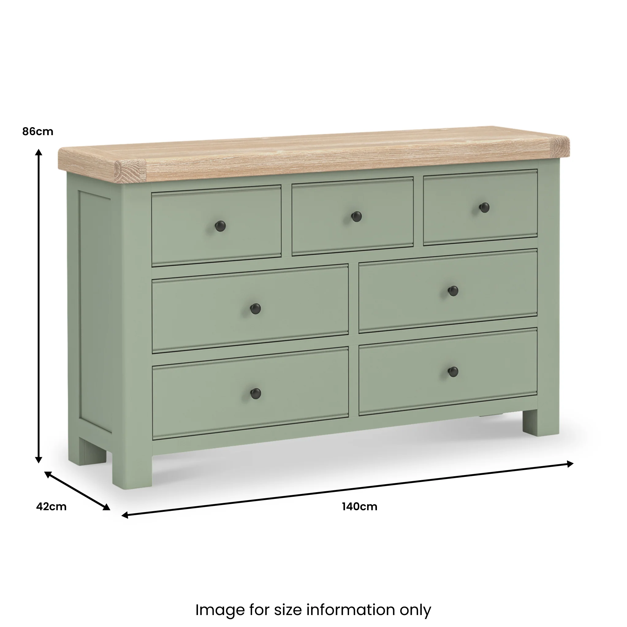 Penzance 3 Over 4 Chest of Drawers - Image 5