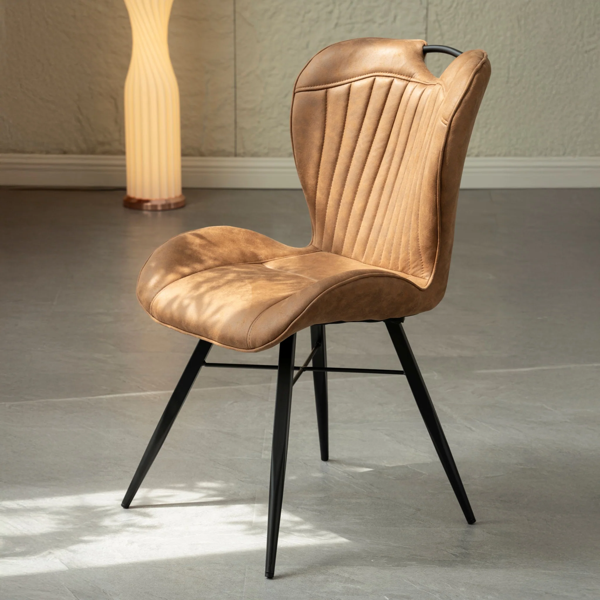 Peran Soft Faux Leather Dining Chair - Image 2
