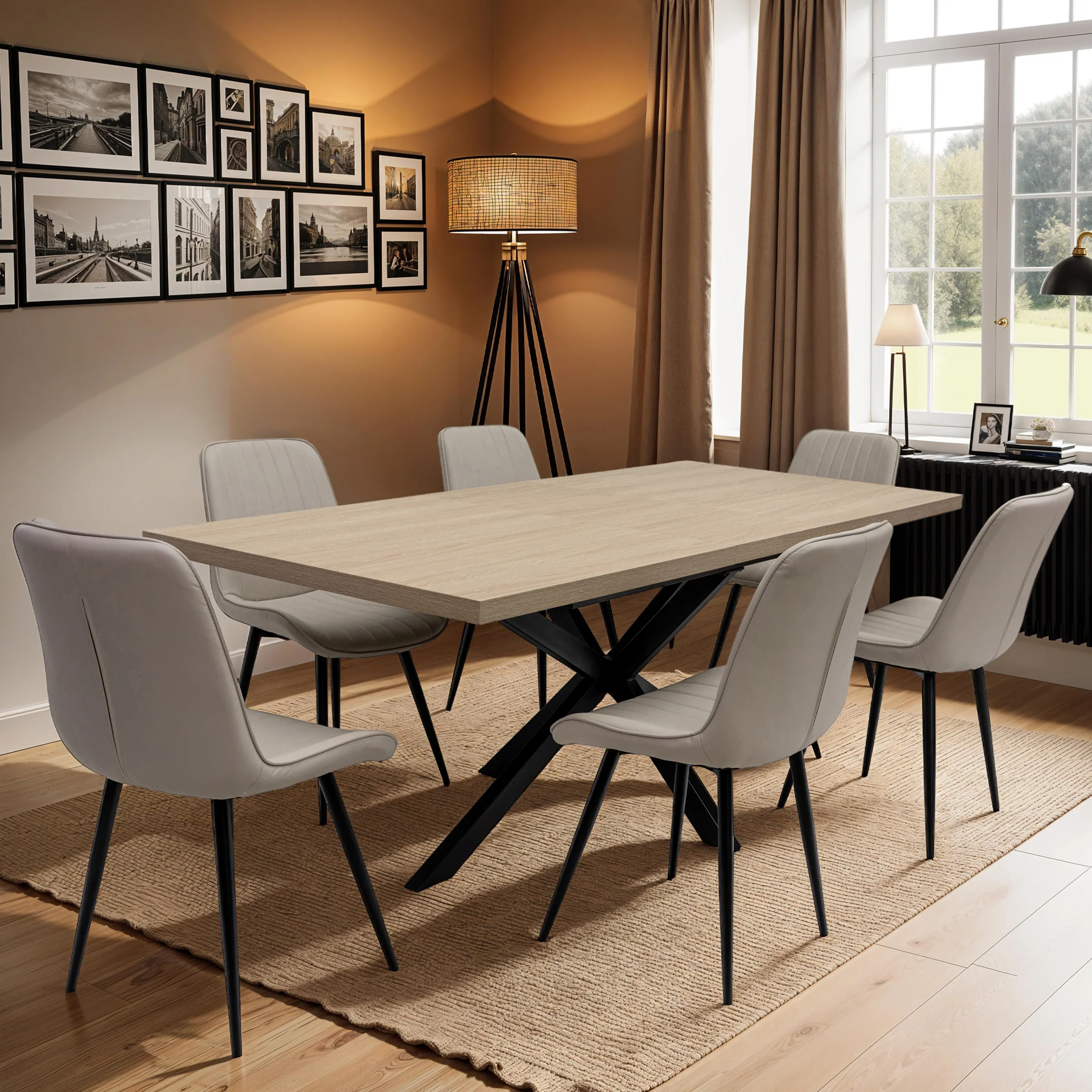 Perez 160cm Extending Dining Table - Image 2