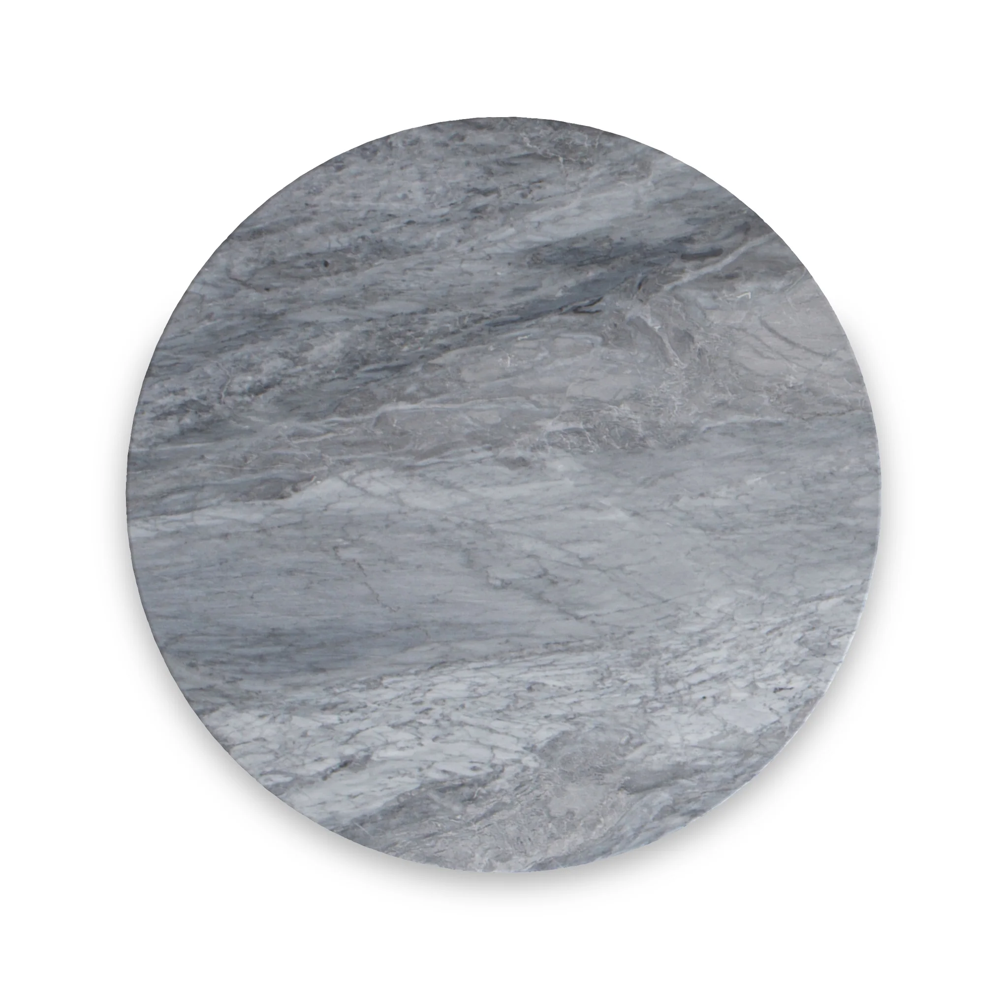 Pimlico Marble Round Coffee Table with Grey Frame - Image 6