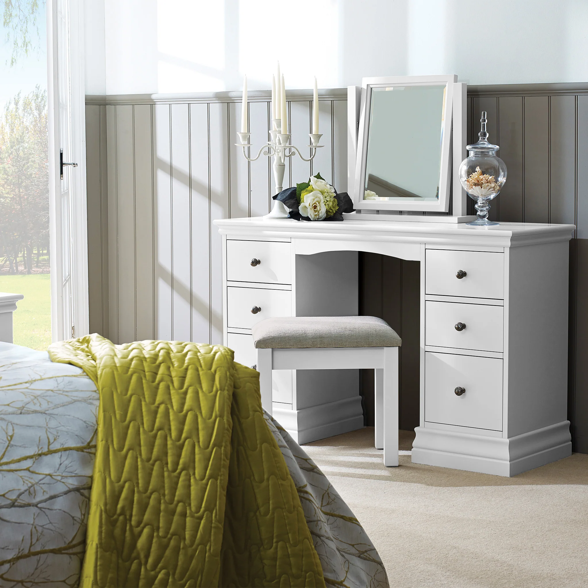 Porter Upholstered Dressing Table Stool - Image 6