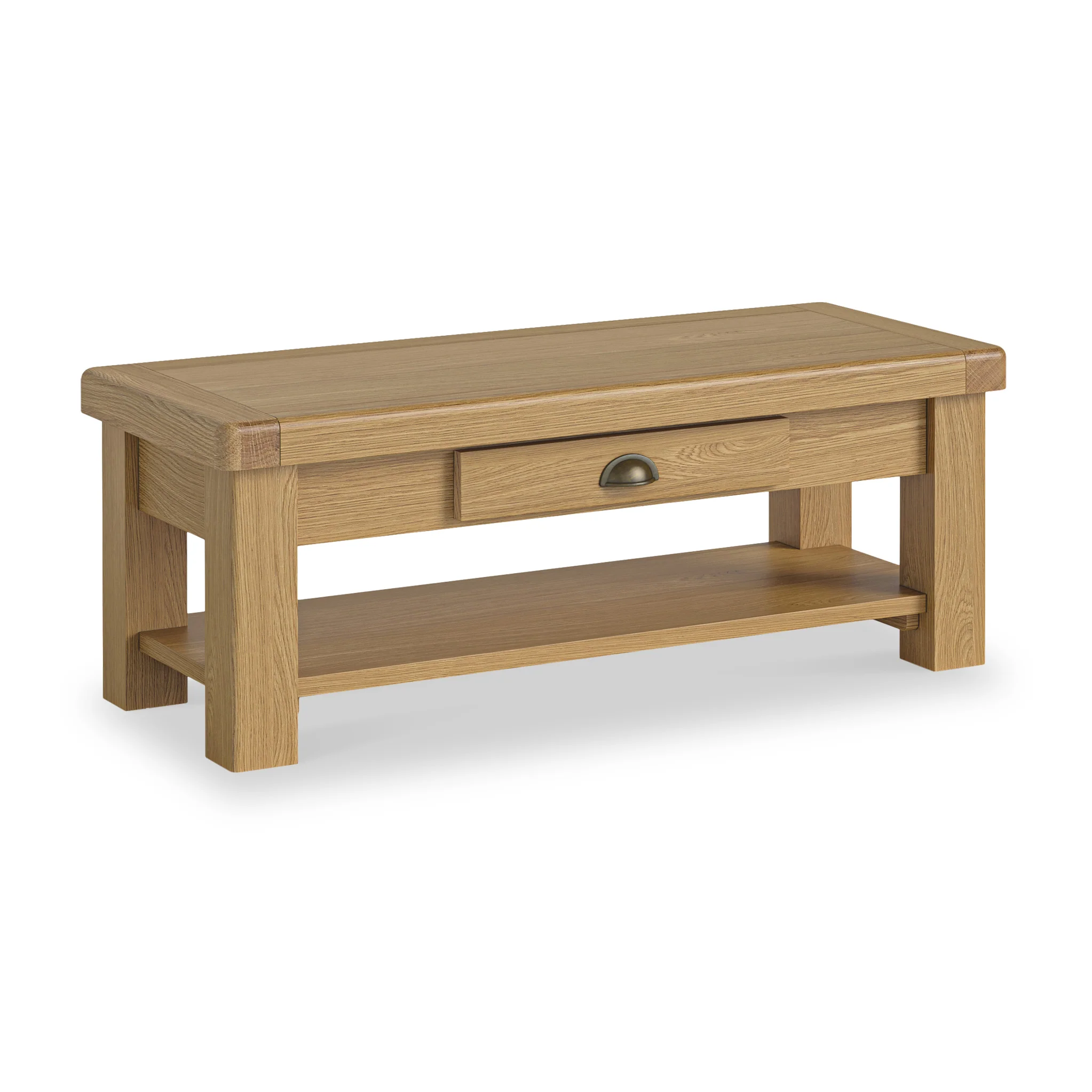 Portland Oak 1 Drawer Coffee Table - Image 3