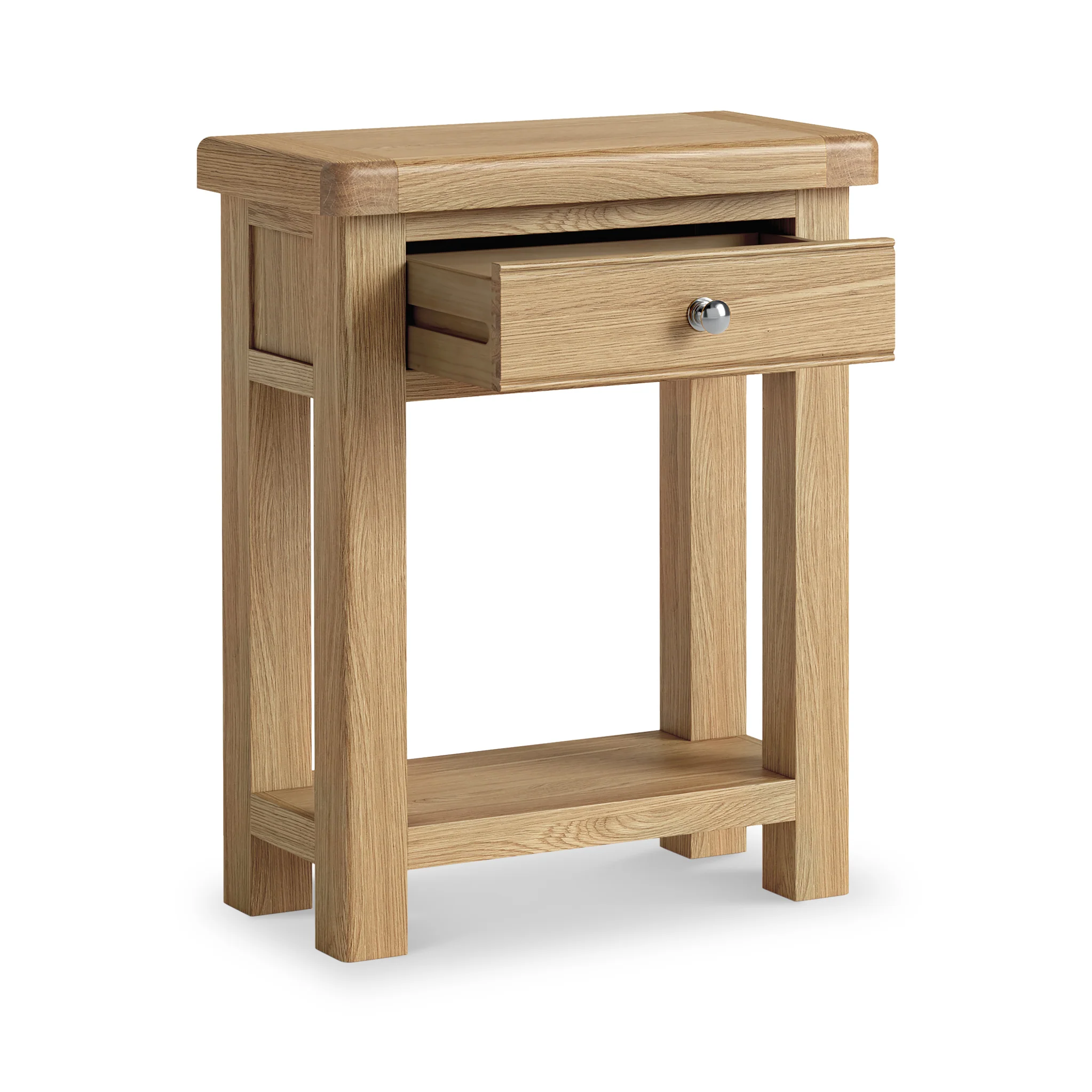 Portland Oak 1 Drawer Telephone Table - Image 10