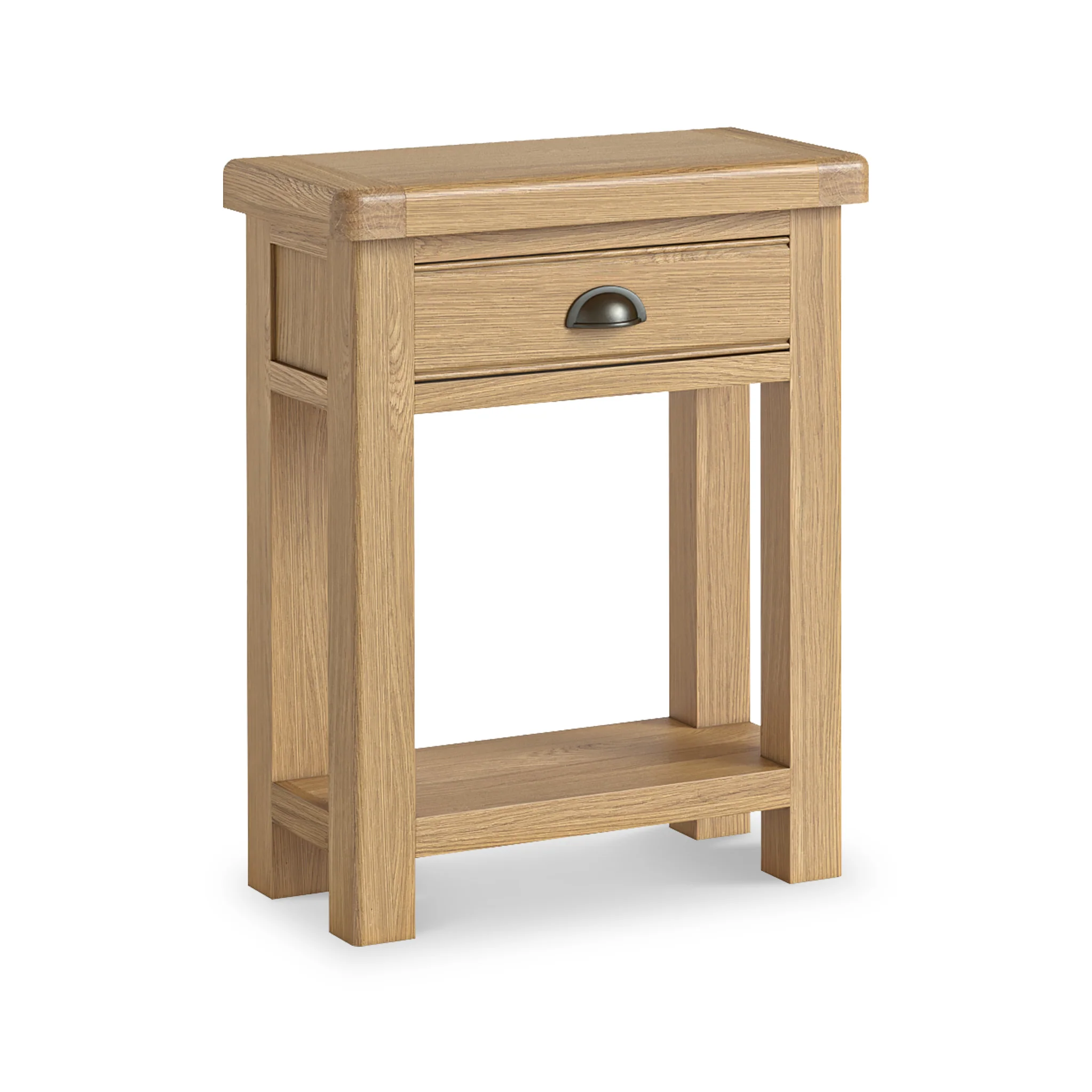 Portland Oak 1 Drawer Telephone Table - Image 3