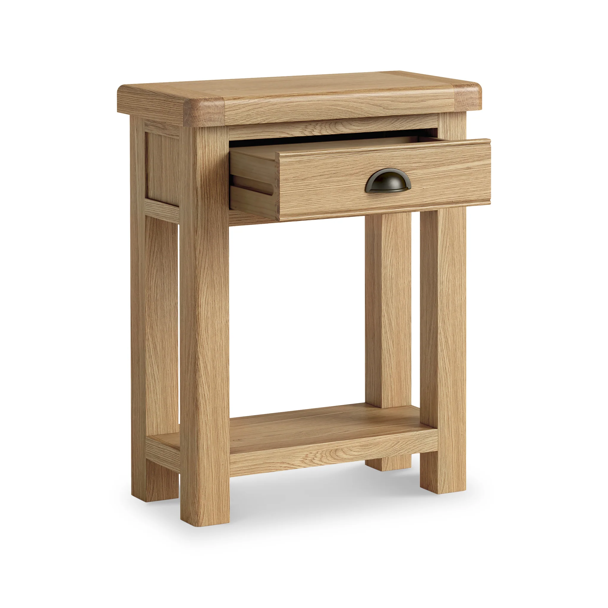 Portland Oak 1 Drawer Telephone Table - Image 8