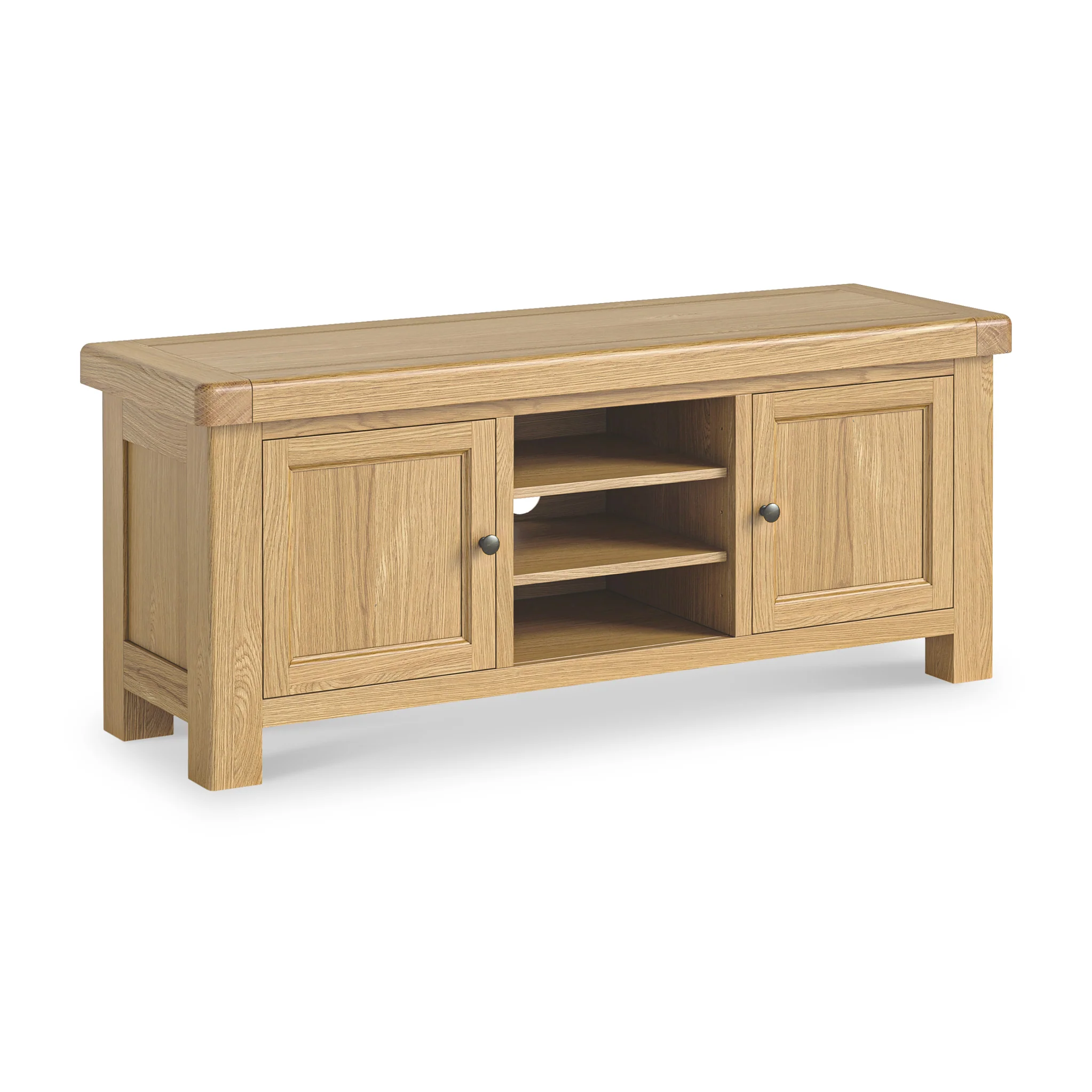 Portland Oak 140cm Wide TV Unit - Image 3