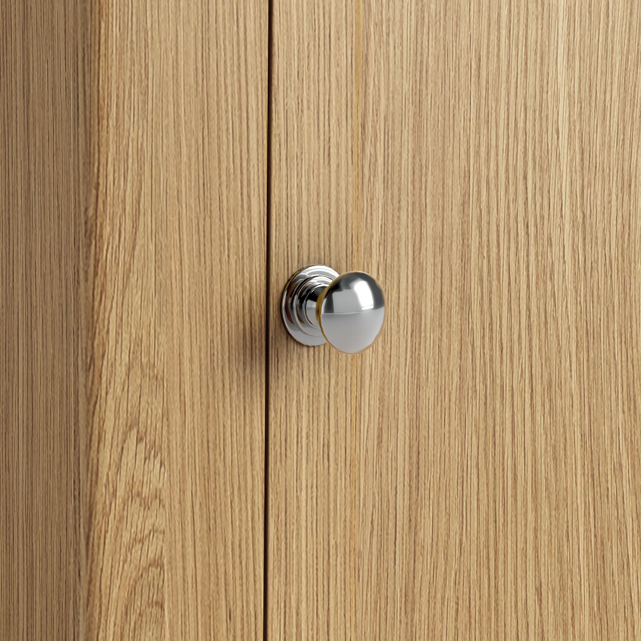 Portland Oak 2 Door Corner Display Unit - Image 8