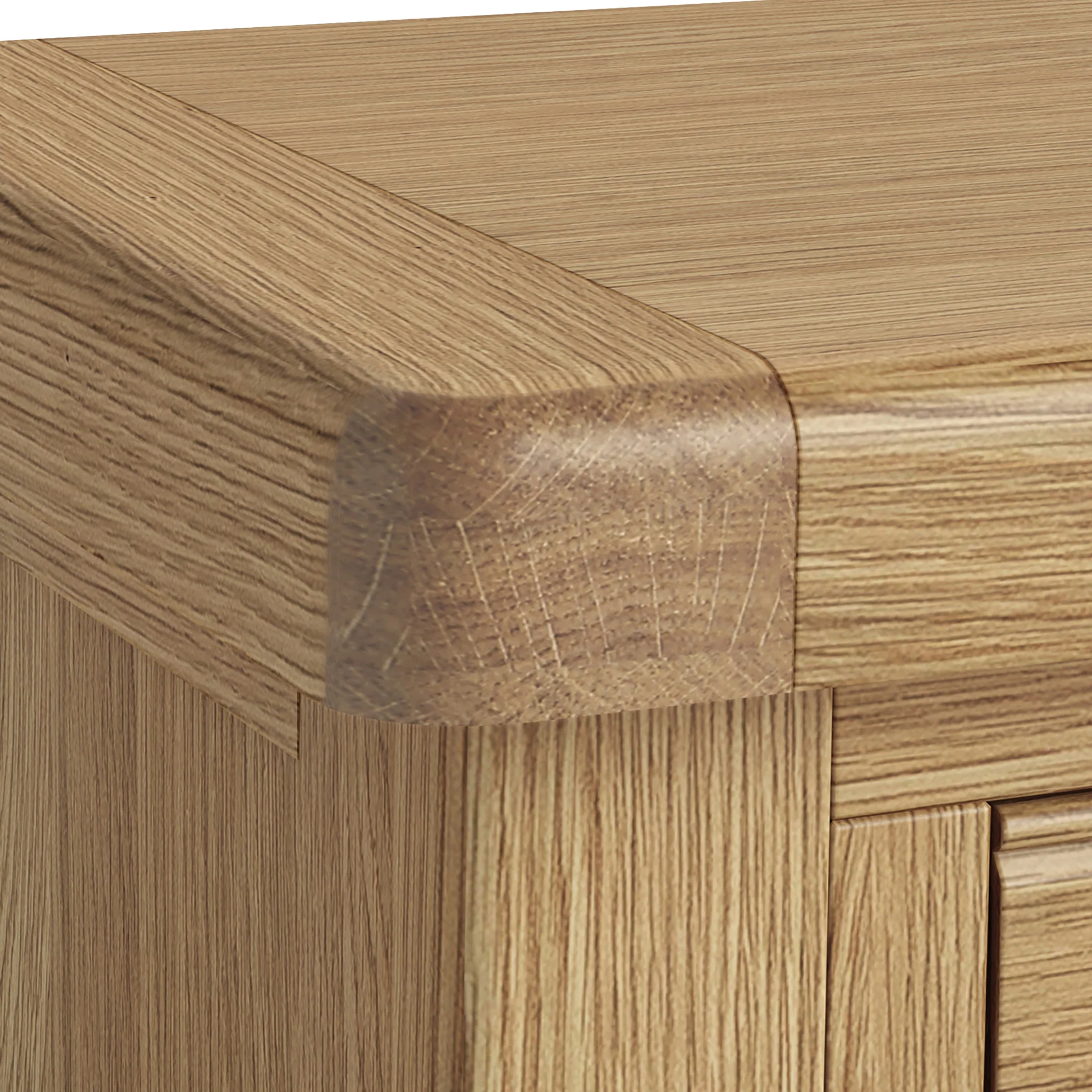 Portland Oak 2 Drawer Bedside Table - Image 14