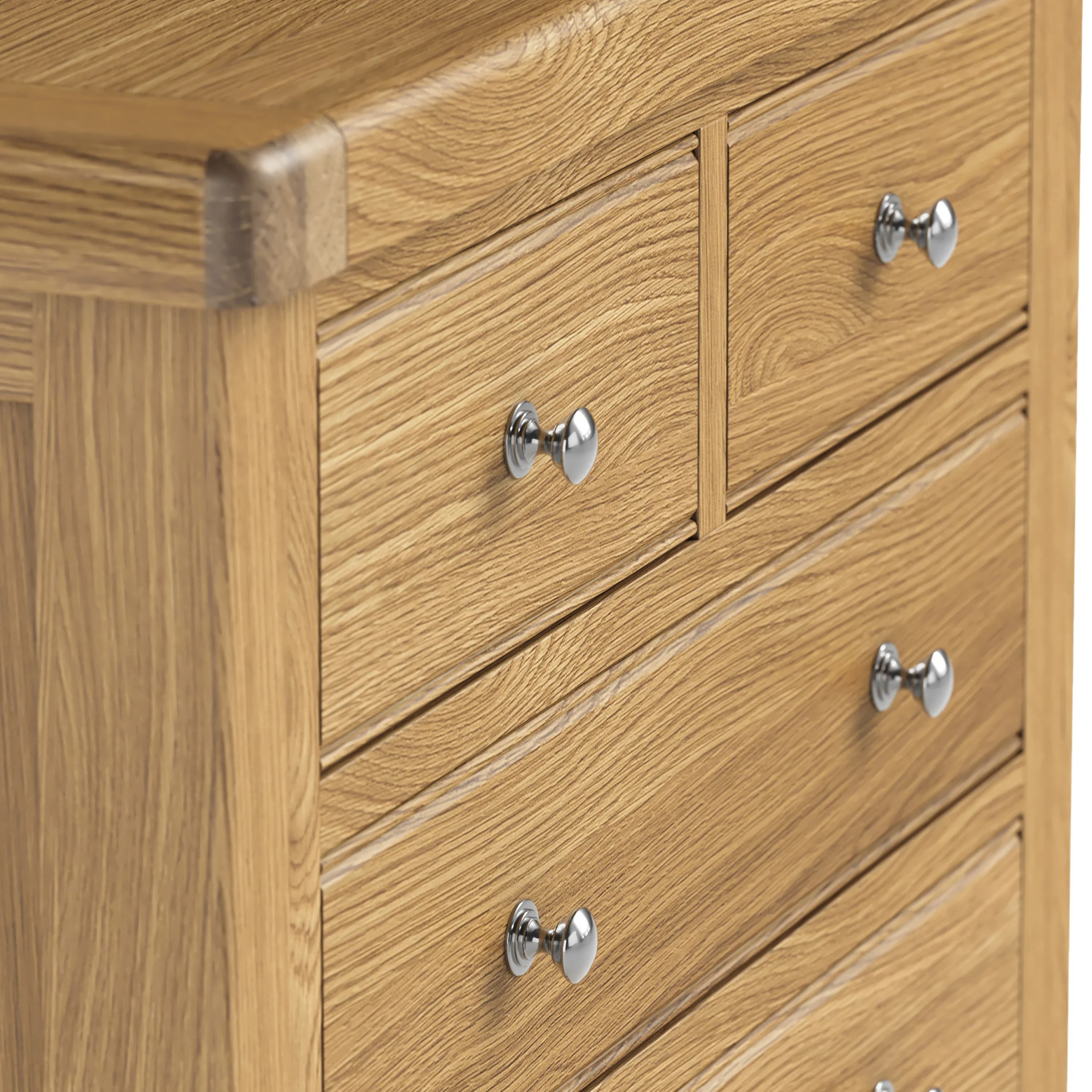 Portland Oak 2 Over 3 Drawer Chest - Image 10
