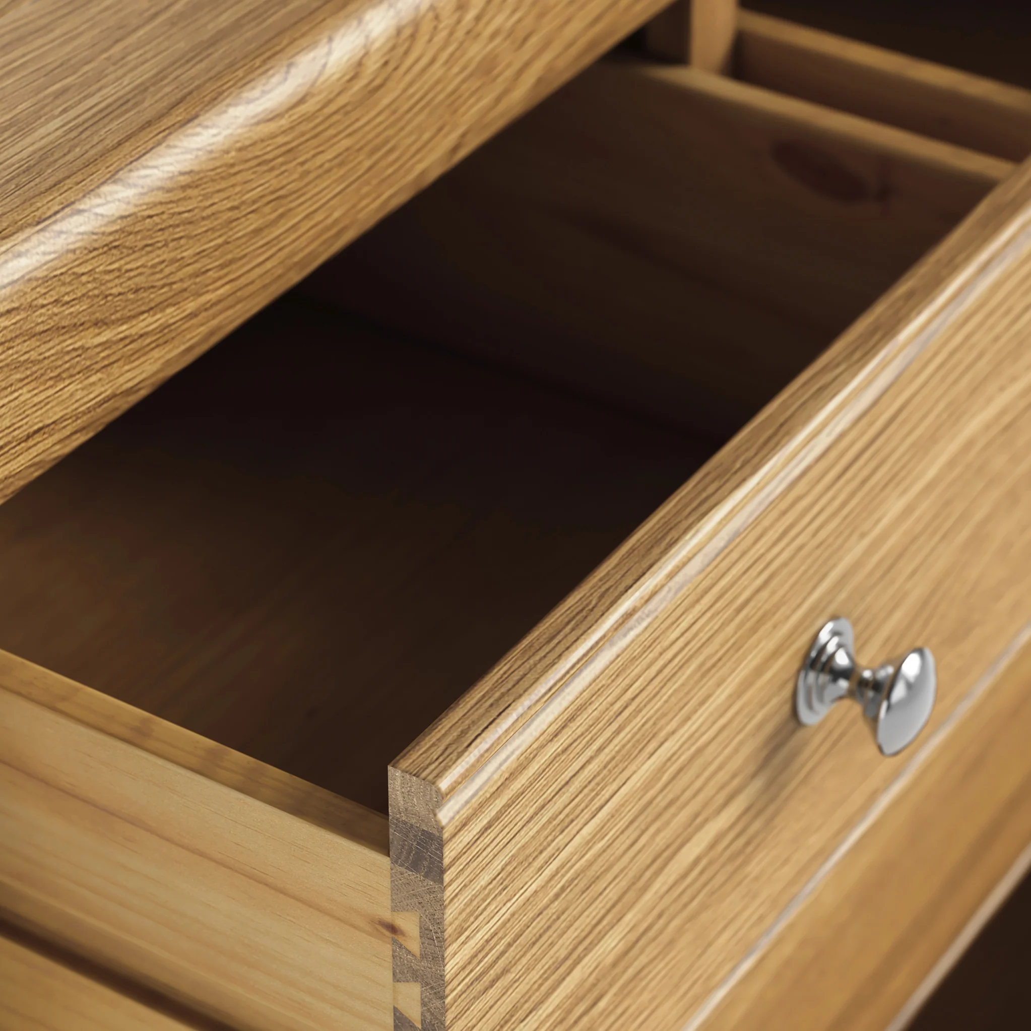 Portland Oak 2 Over 3 Drawer Chest - Image 9