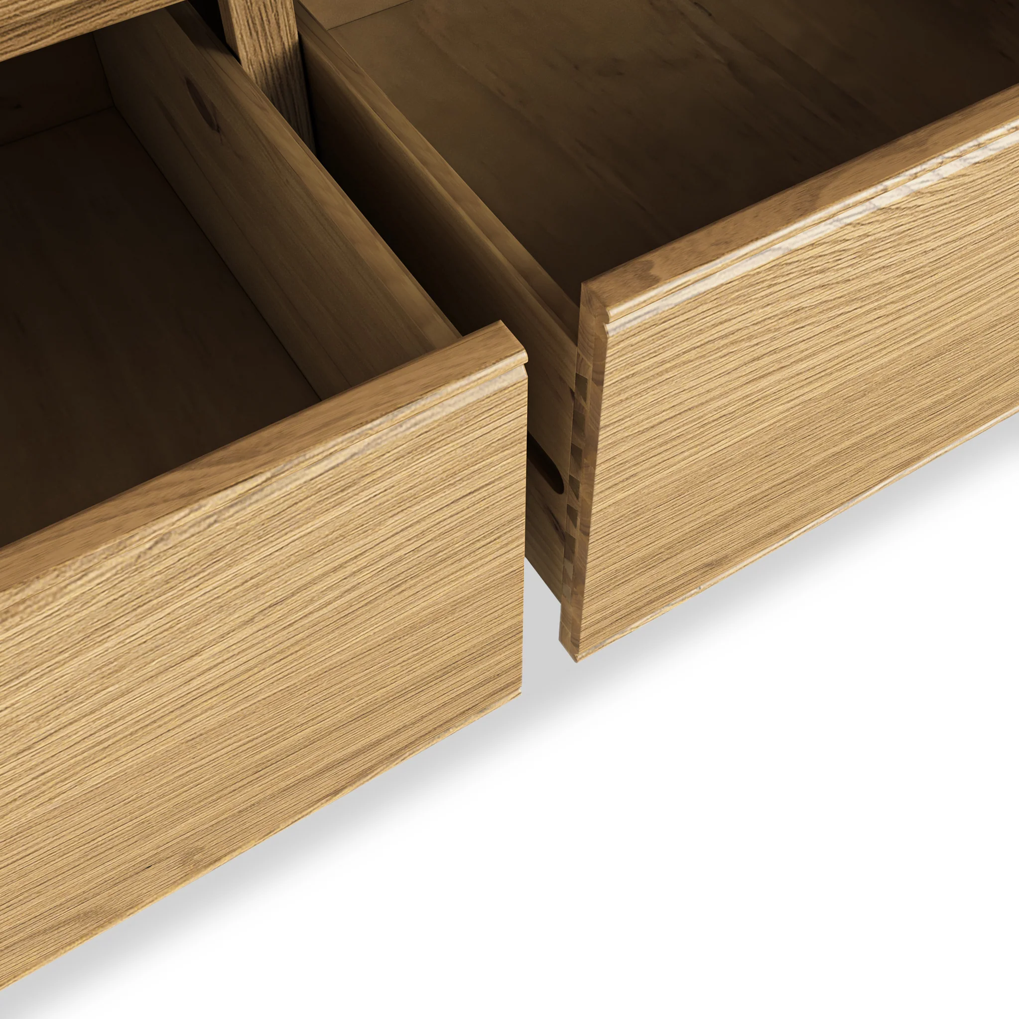 Portland Oak 3 Over 4 Drawer Chest - Image 10