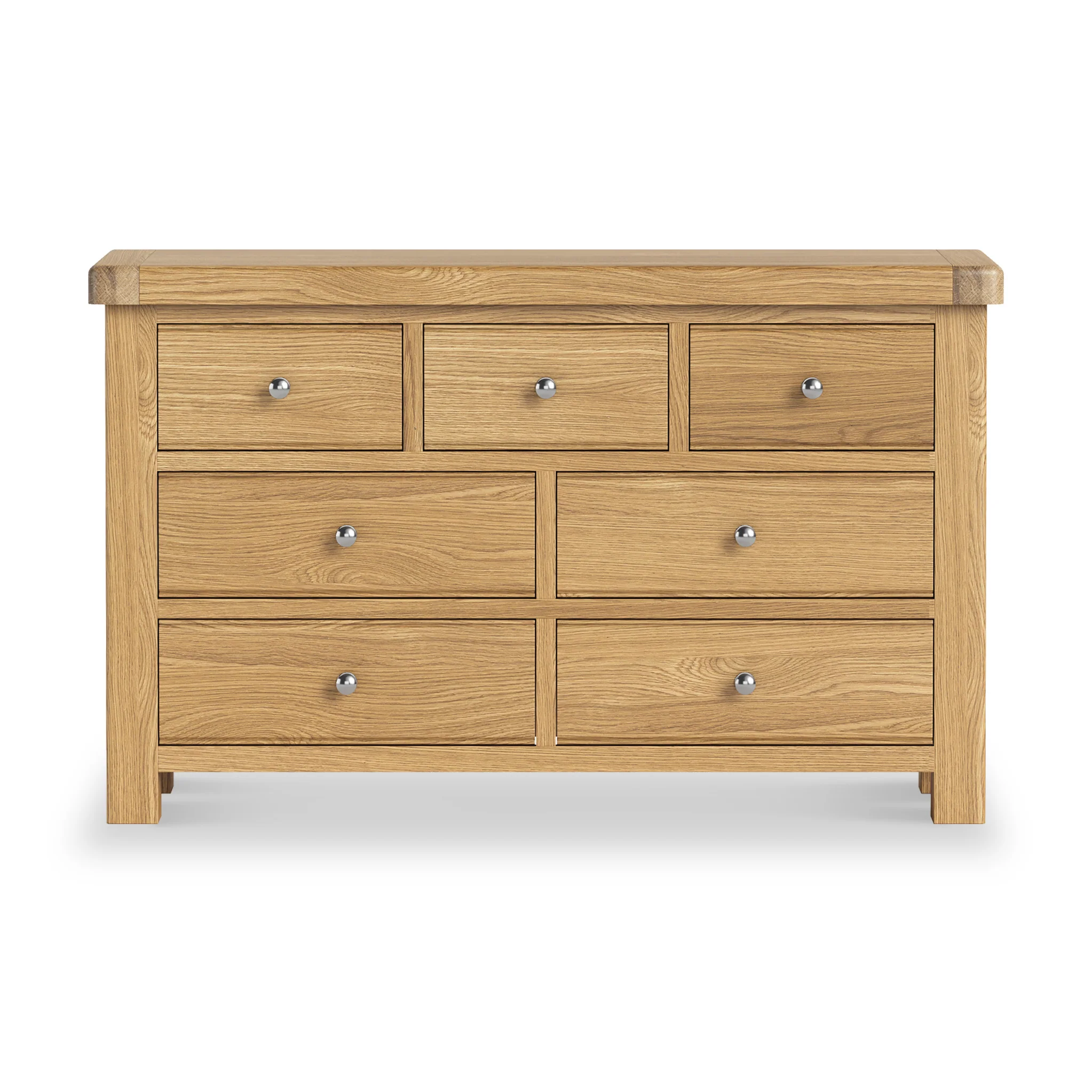 Portland Oak 3 Over 4 Drawer Chest - Image 12