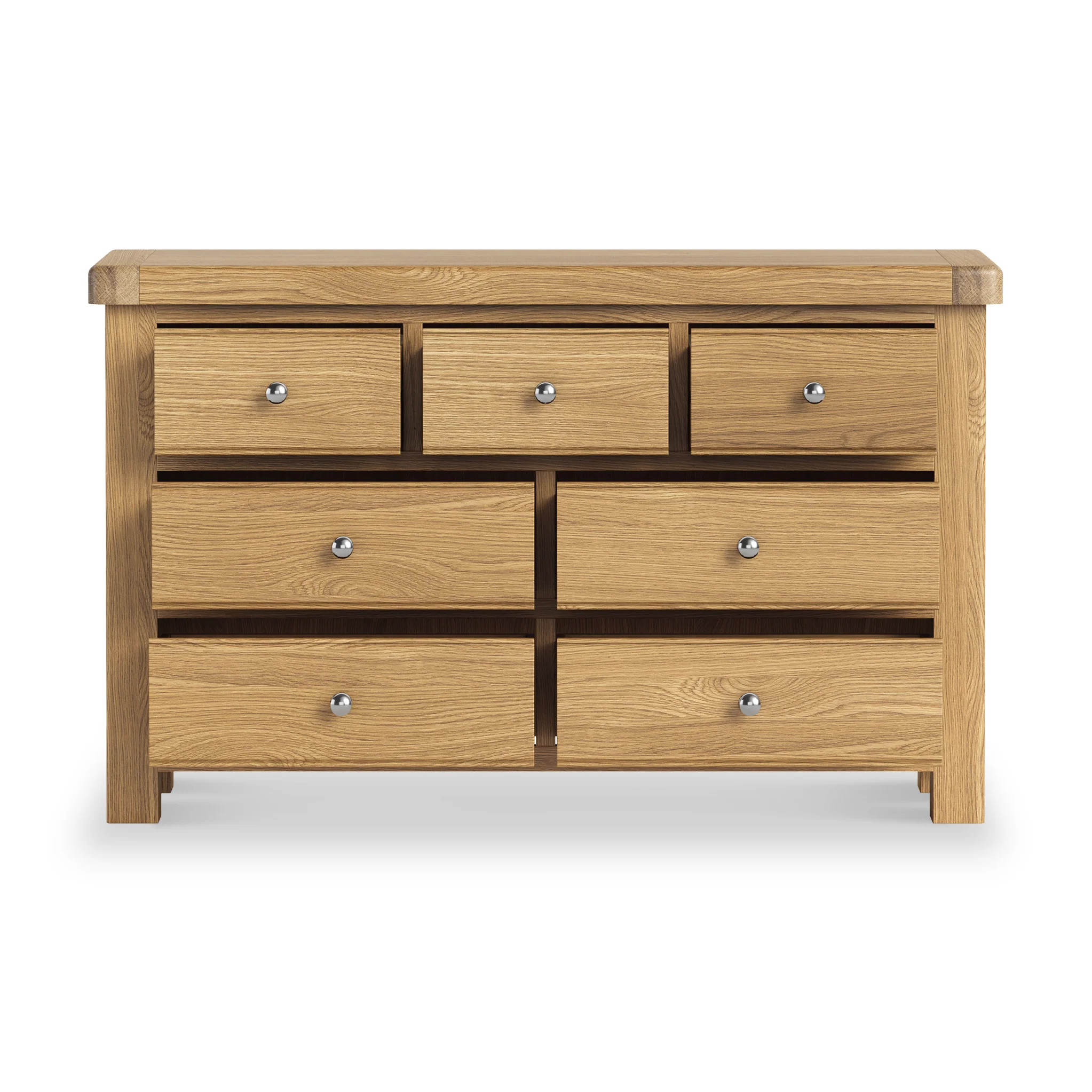 Portland Oak 3 Over 4 Drawer Chest - Image 13