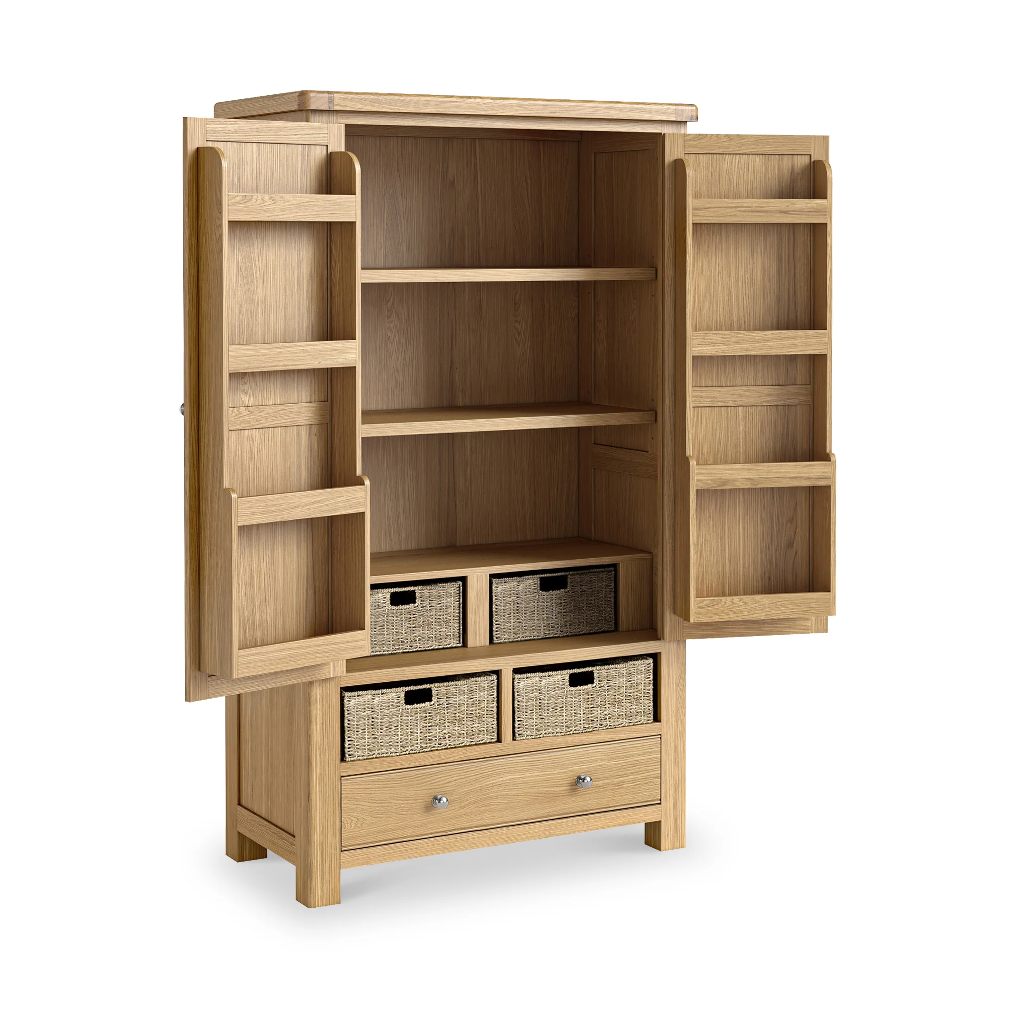 Portland Oak 5 Drawer Larder - Image 4