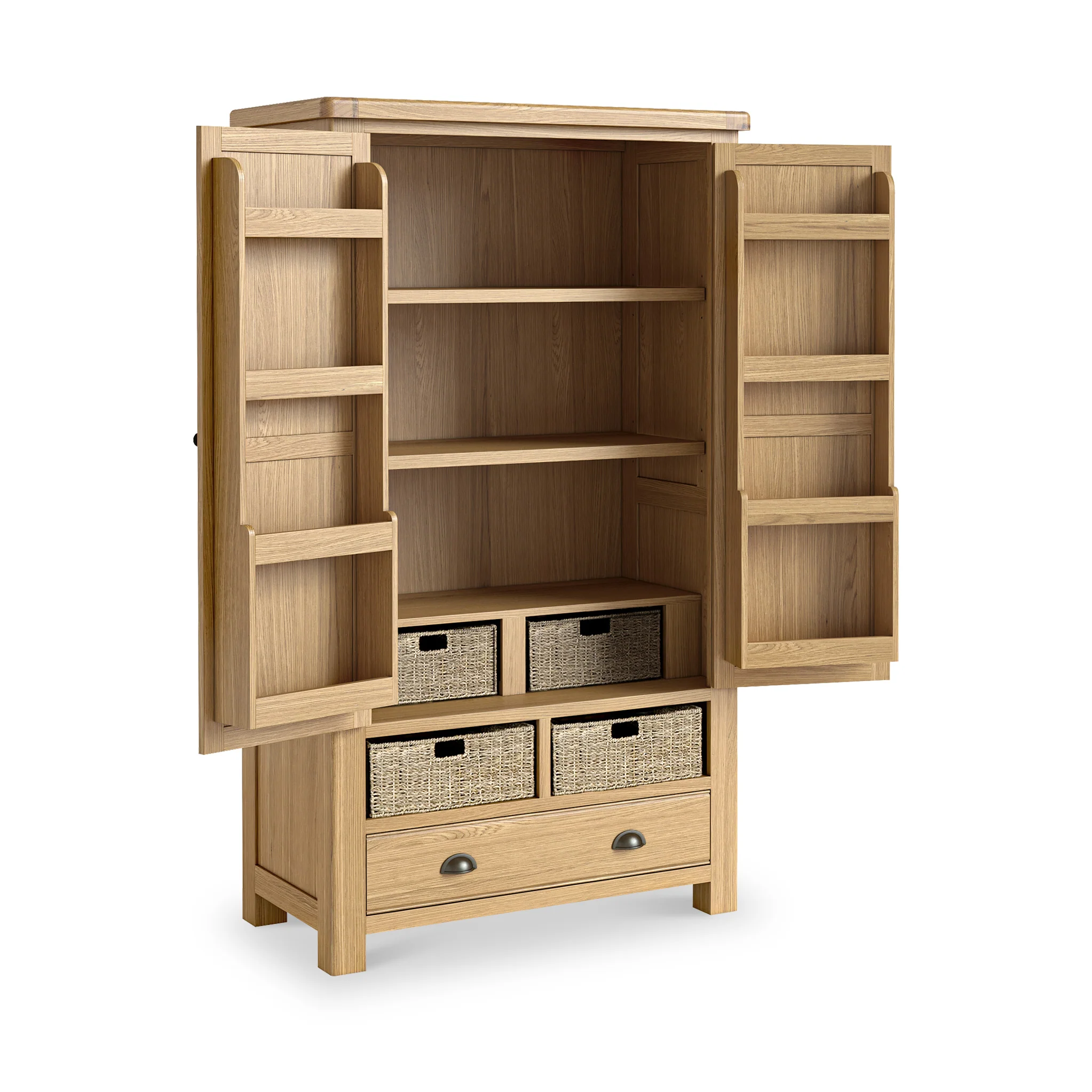 Portland Oak 5 Drawer Larder - Image 5