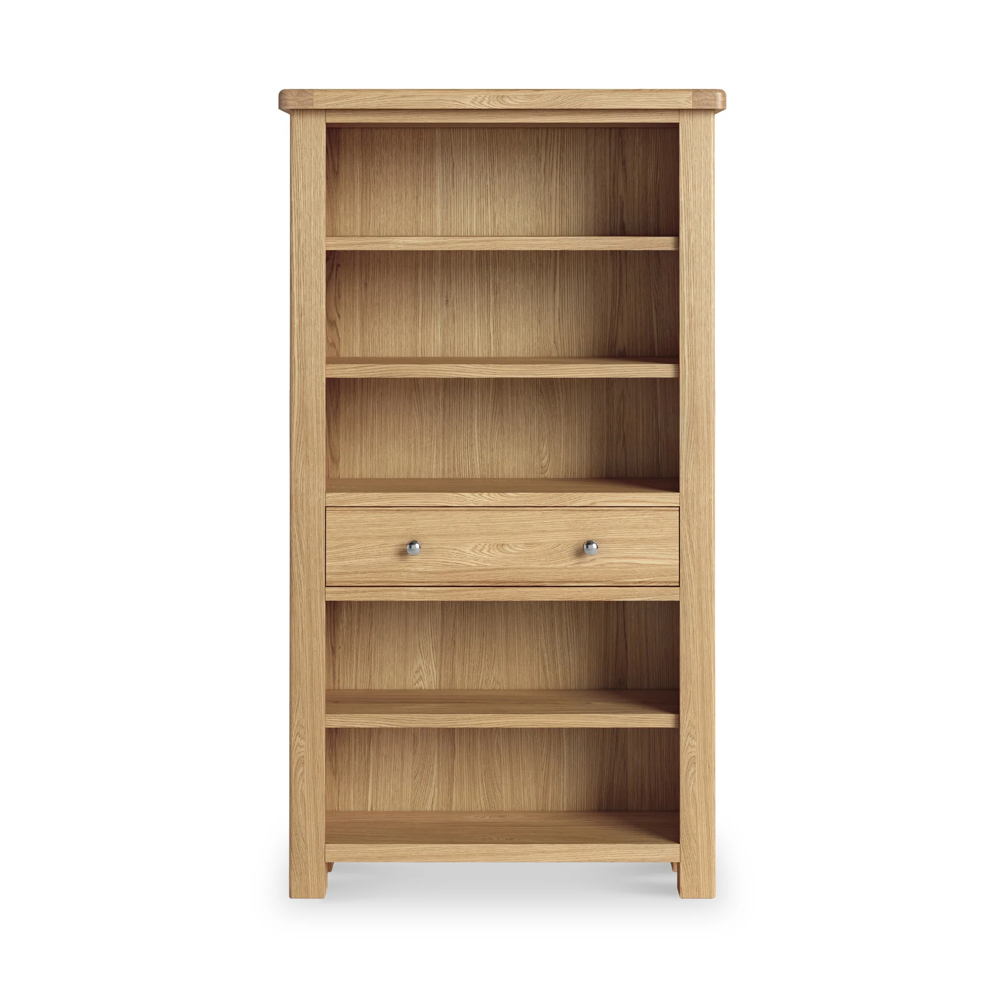 Portland Oak 5 Shelf Large Bookcase - Image 3