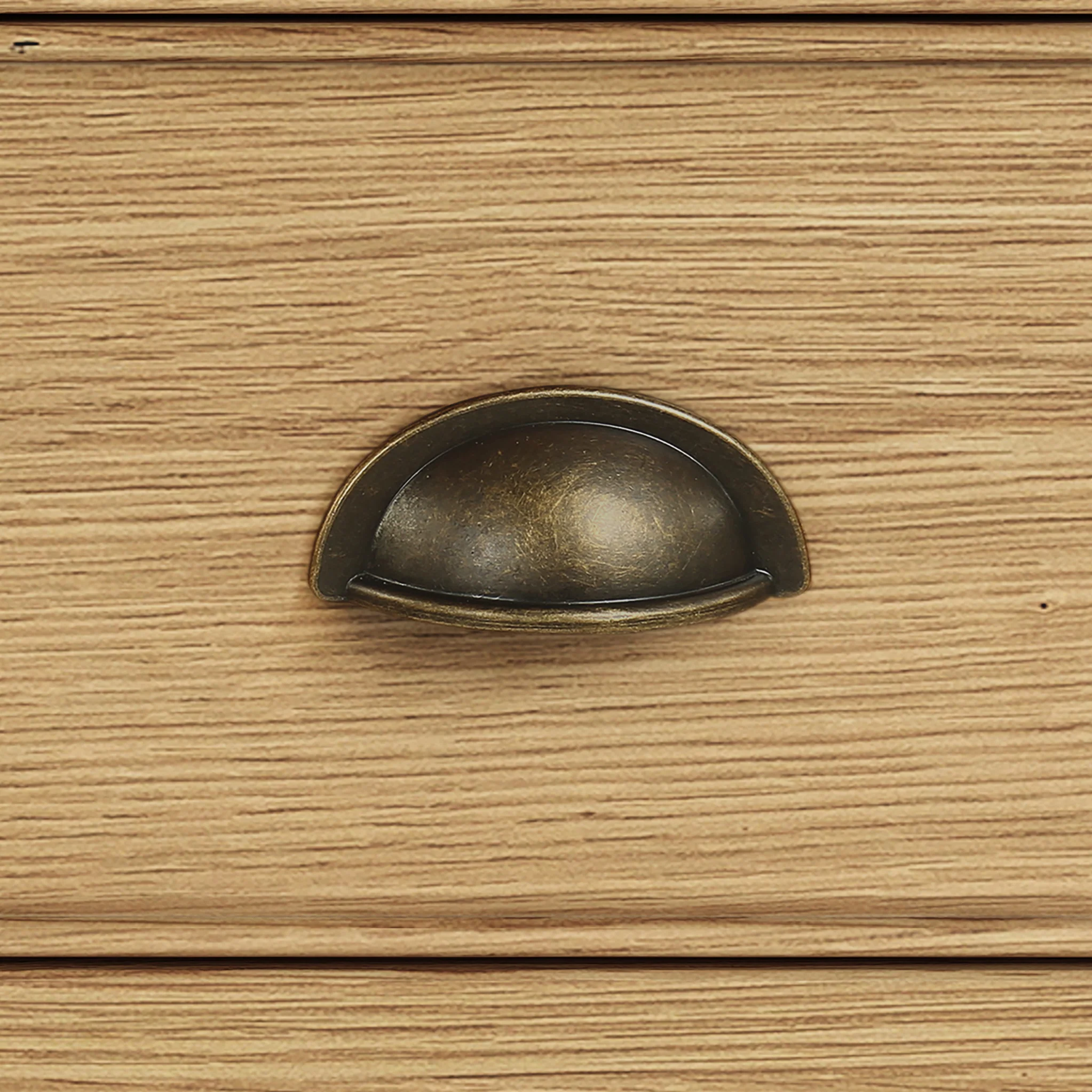 Portland Oak 5 Shelf Large Bookcase - Image 8