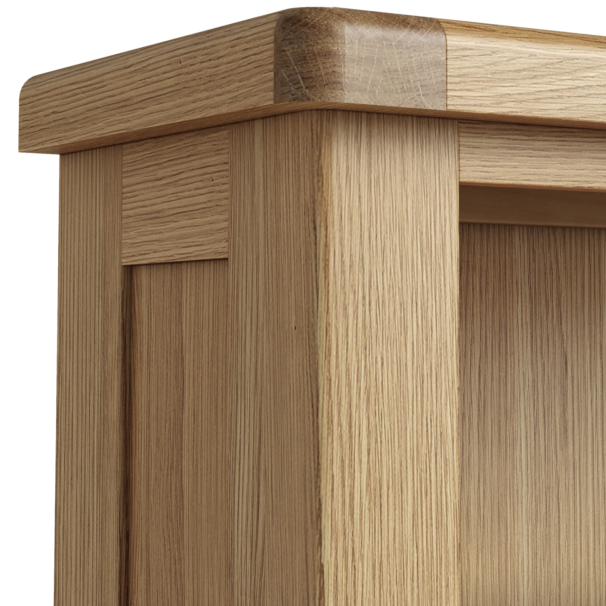 Portland Oak 5 Shelf Large Bookcase - Image 9