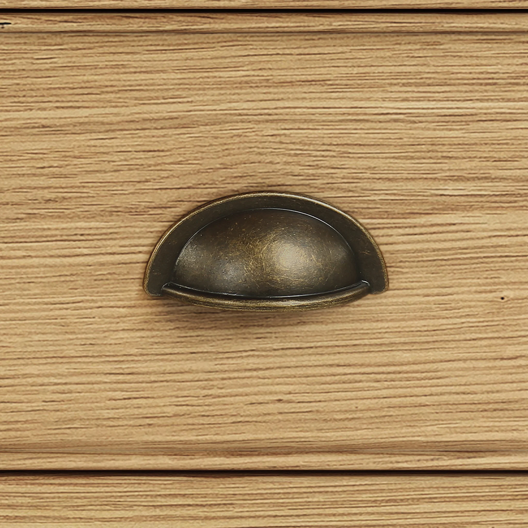 Portland Oak 5 Shelf Slim Bookcase - Image 8