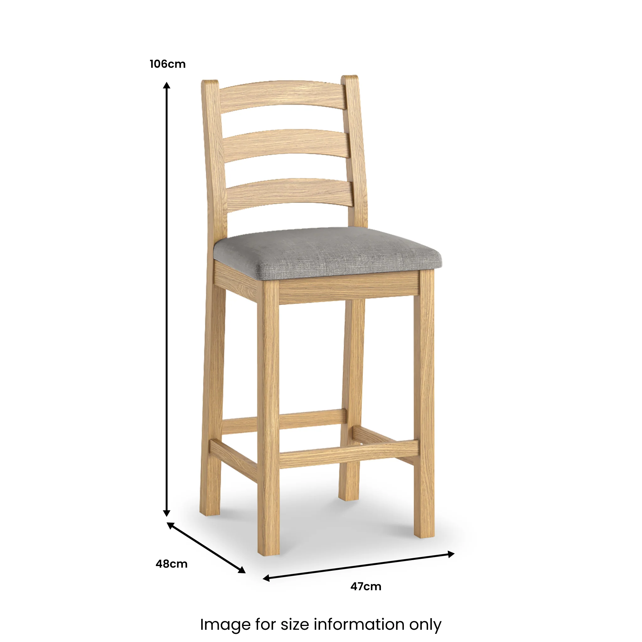 Portland Oak Bar Stool - Image 14