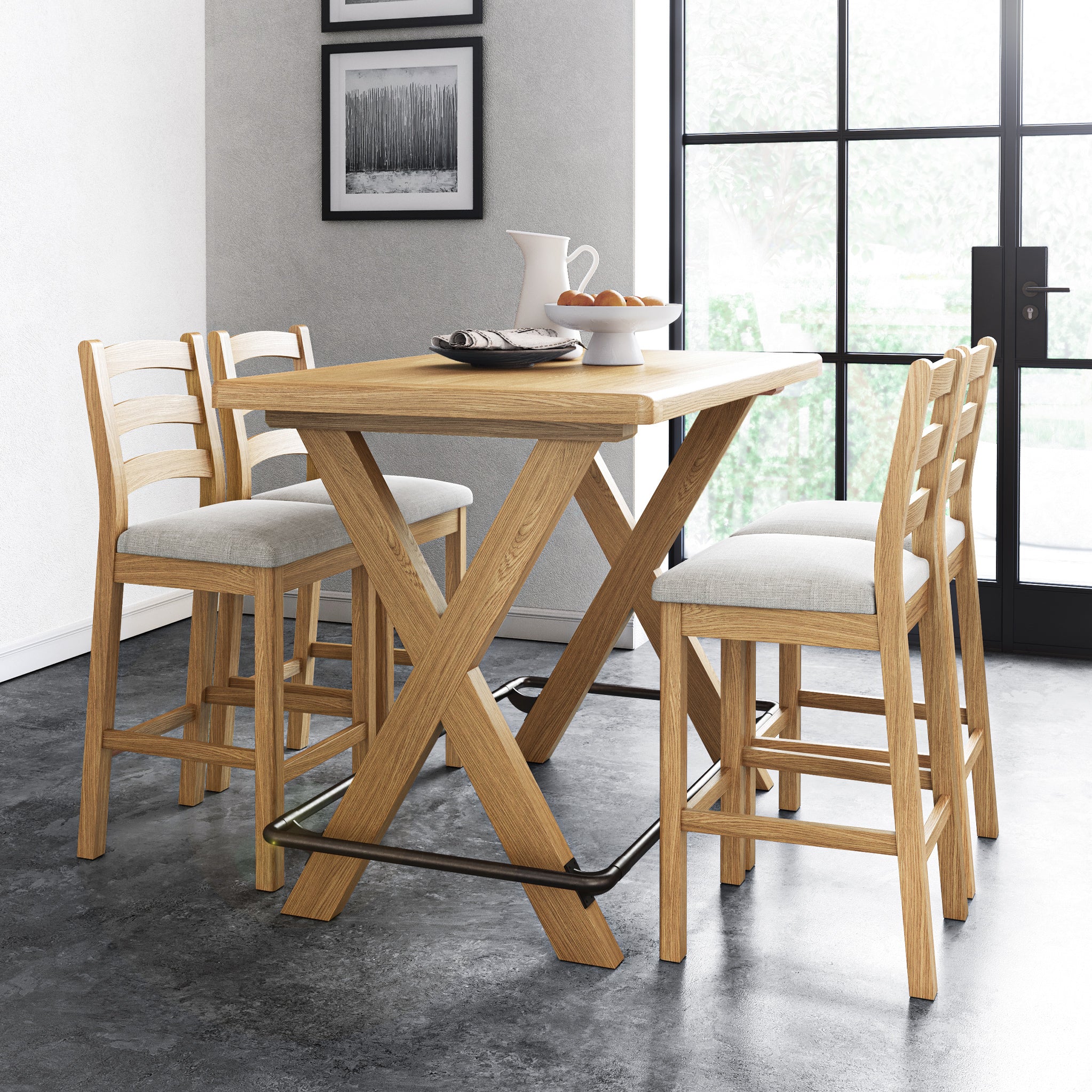 Portland Oak Bar Stool - Image 3