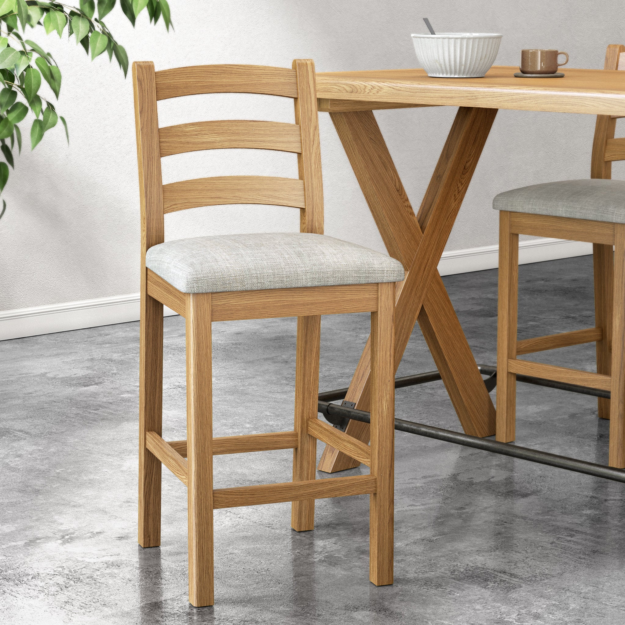 Portland Oak Bar Stool - Image 5