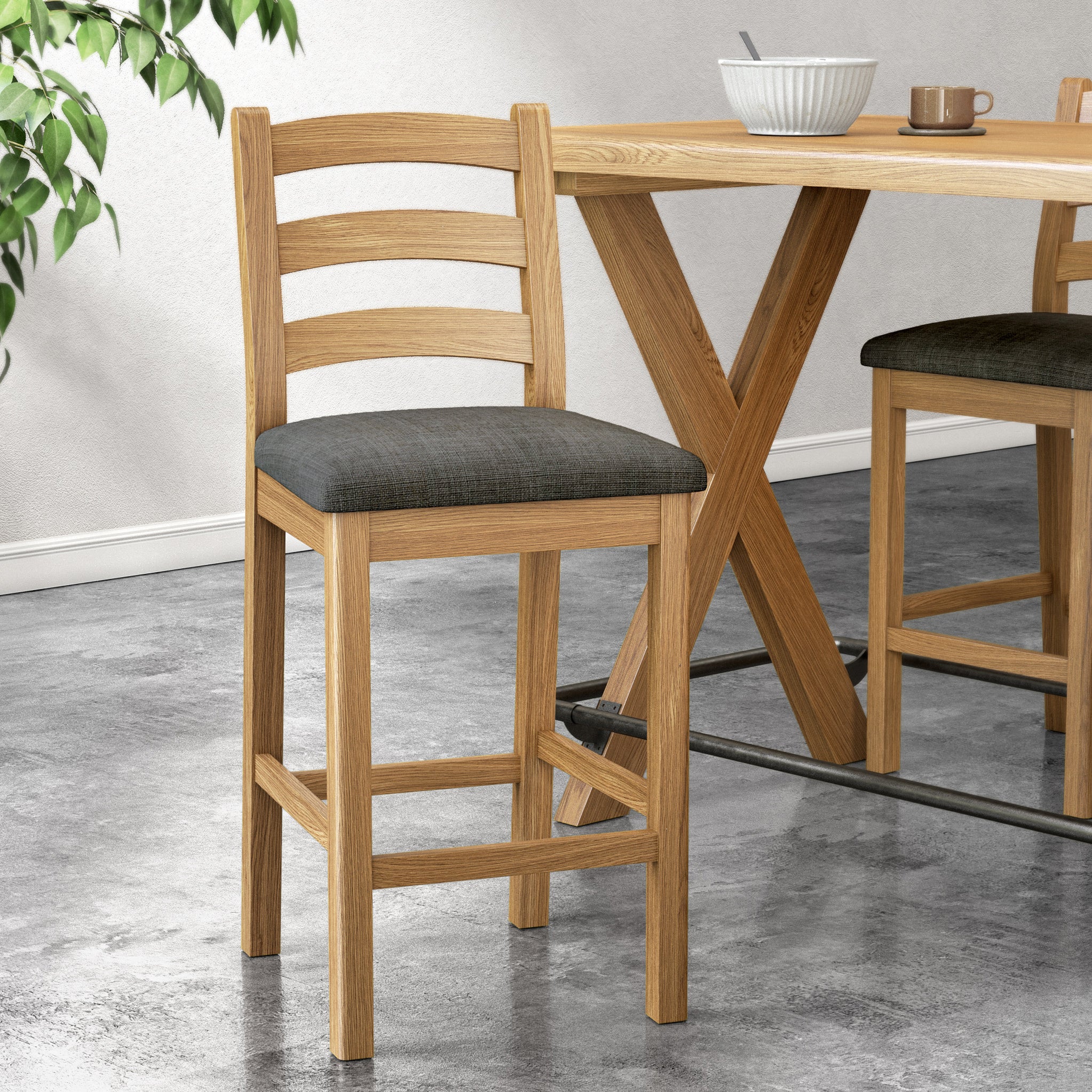 Portland Oak Bar Stool - Image 7