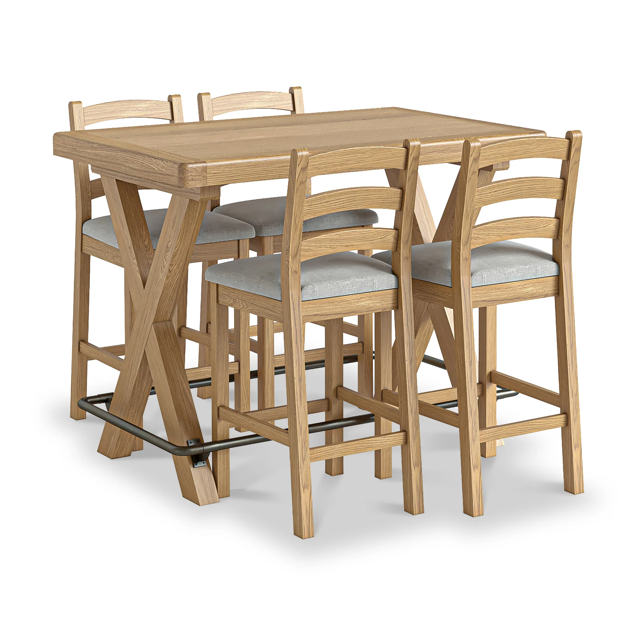Portland Oak Bar Table - Image 4