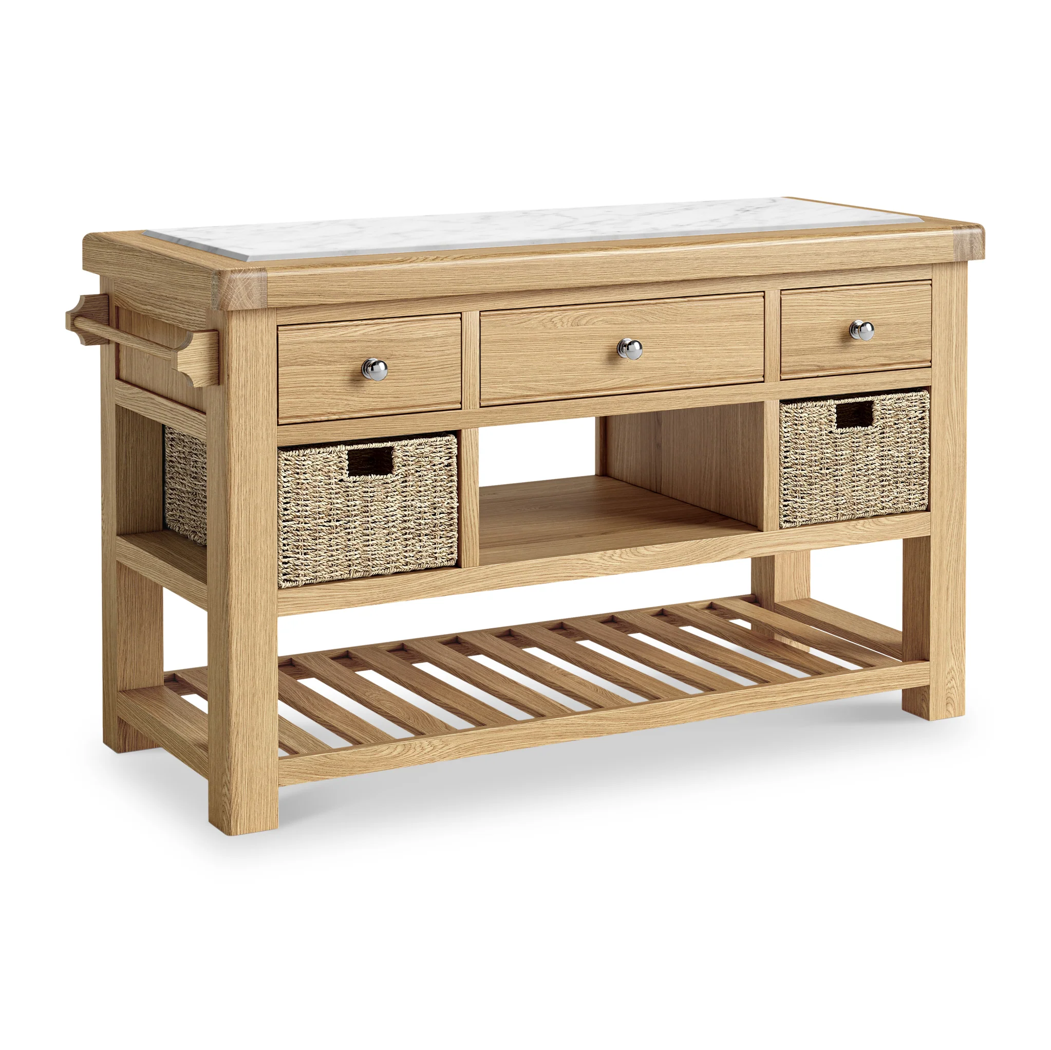 Portland Oak Large Kitchen Island - Image 3