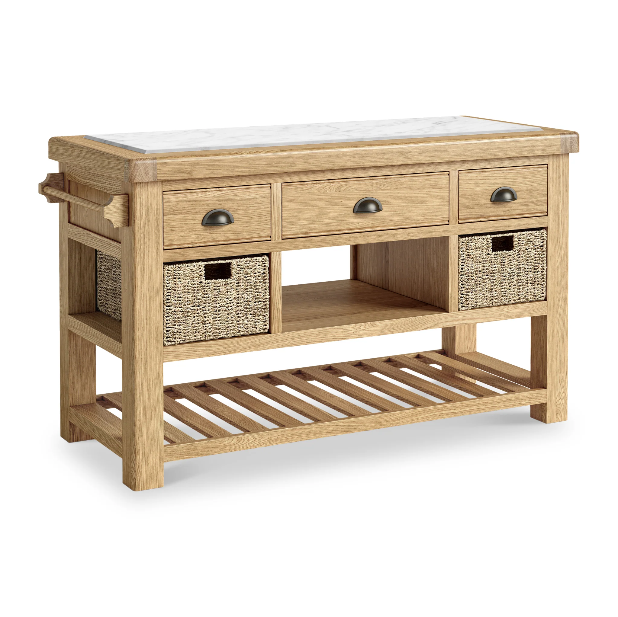 Portland Oak Large Kitchen Island - Image 4
