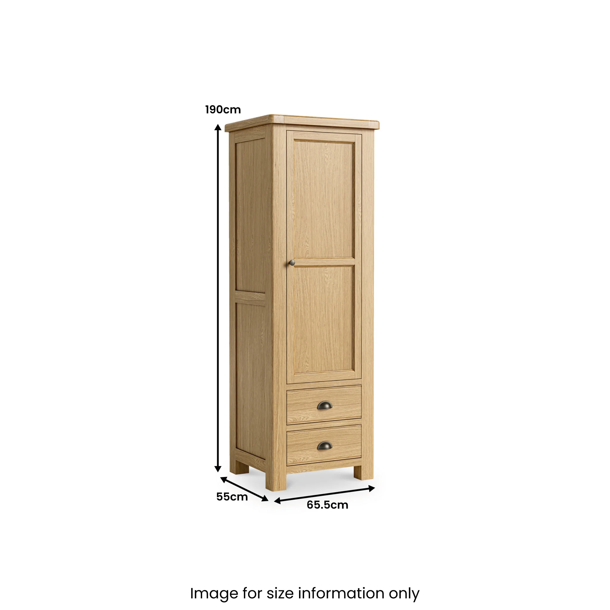 Portland Oak Single Multi Storage Larder Unit - Image 5