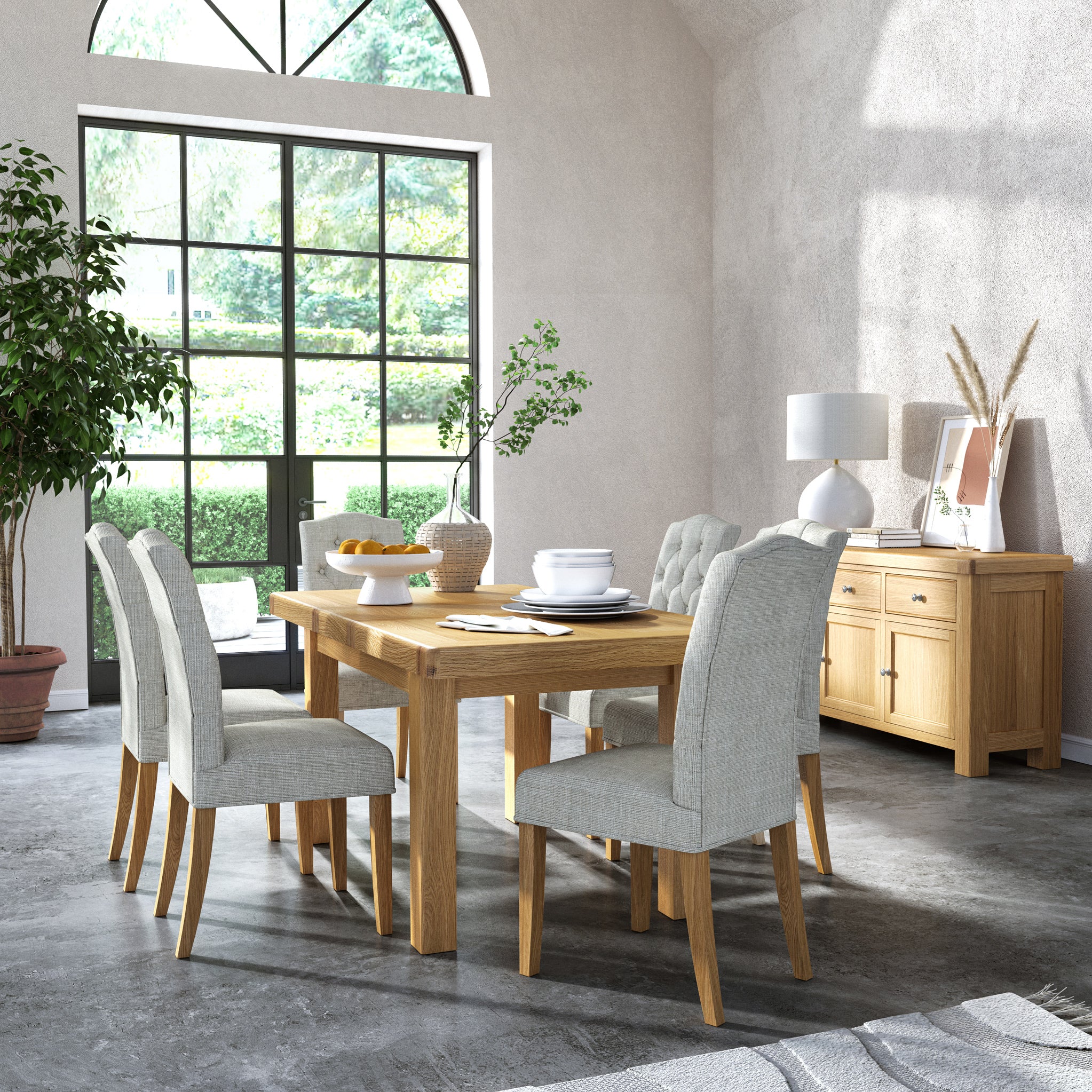 Portland Oak 140-185cm Extending Dining Table - Image 3